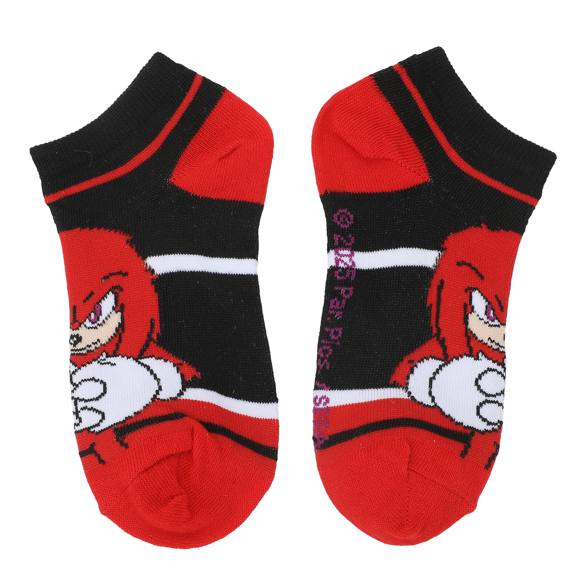 Sonic The Hedgehog Character Art Youth 6-Pair Ankle Socks