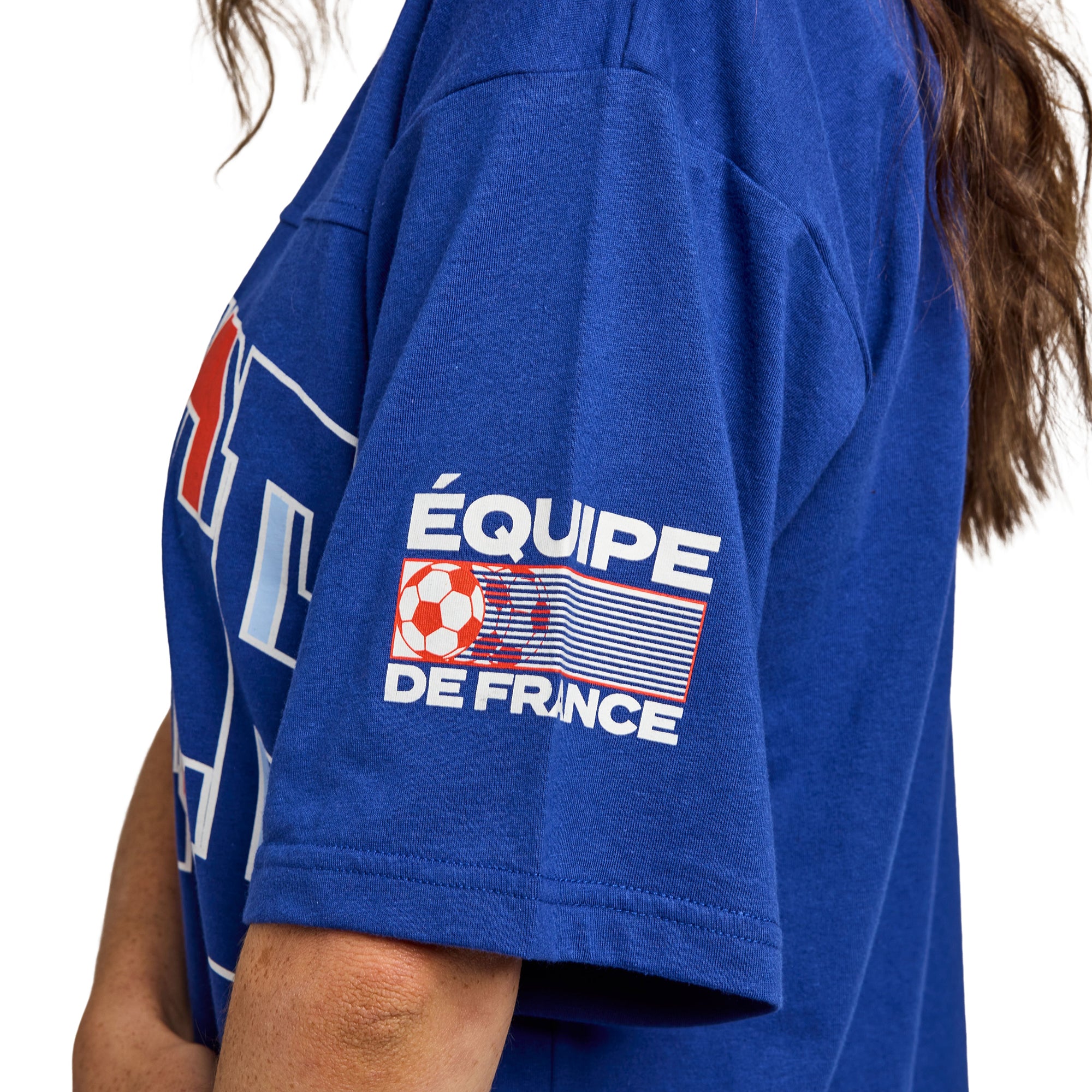 France Soccer Federation France Logo Women’s Blue Crew Neck Short Sleeve T-shirt
