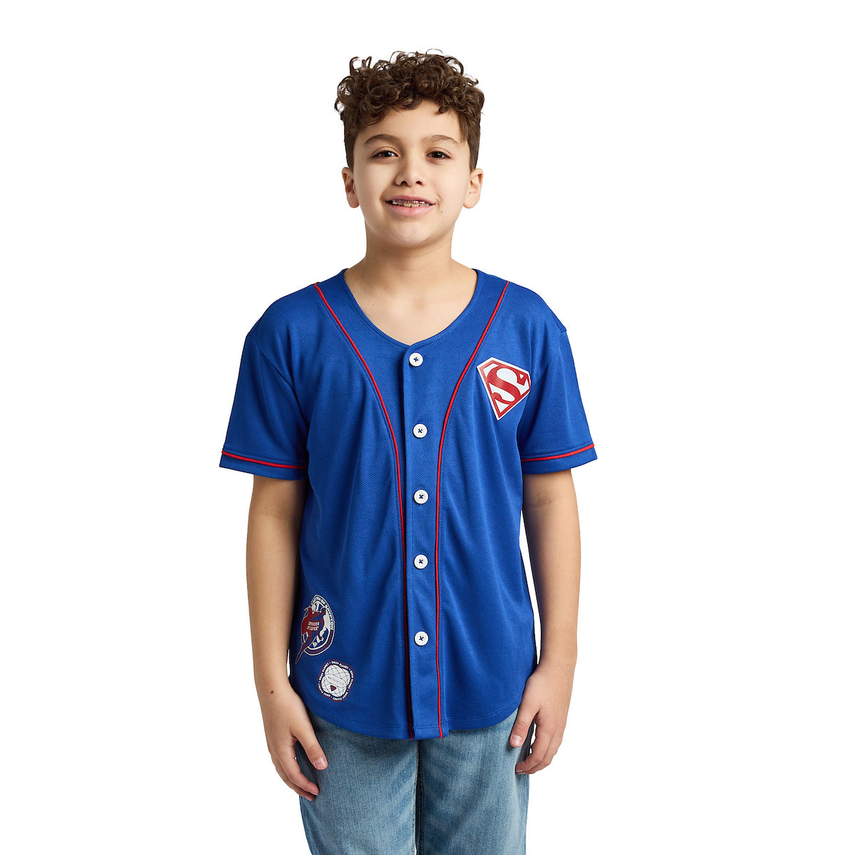 Superman 1938 2-Pack Button-down Shirt and Crew Neck Short Sleeve T-shirt Set