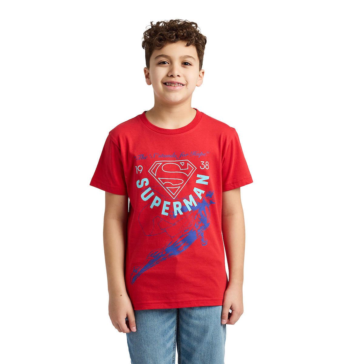 Superman 1938 2-Pack Button-down Shirt and Crew Neck Short Sleeve T-shirt Set