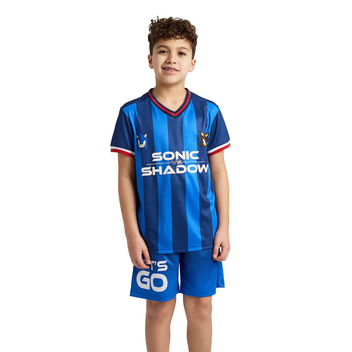 Sonic The Hedgehog Sonic & Shadow Boy's 2-Pack Soccer Jersey & Shorts Combo Set