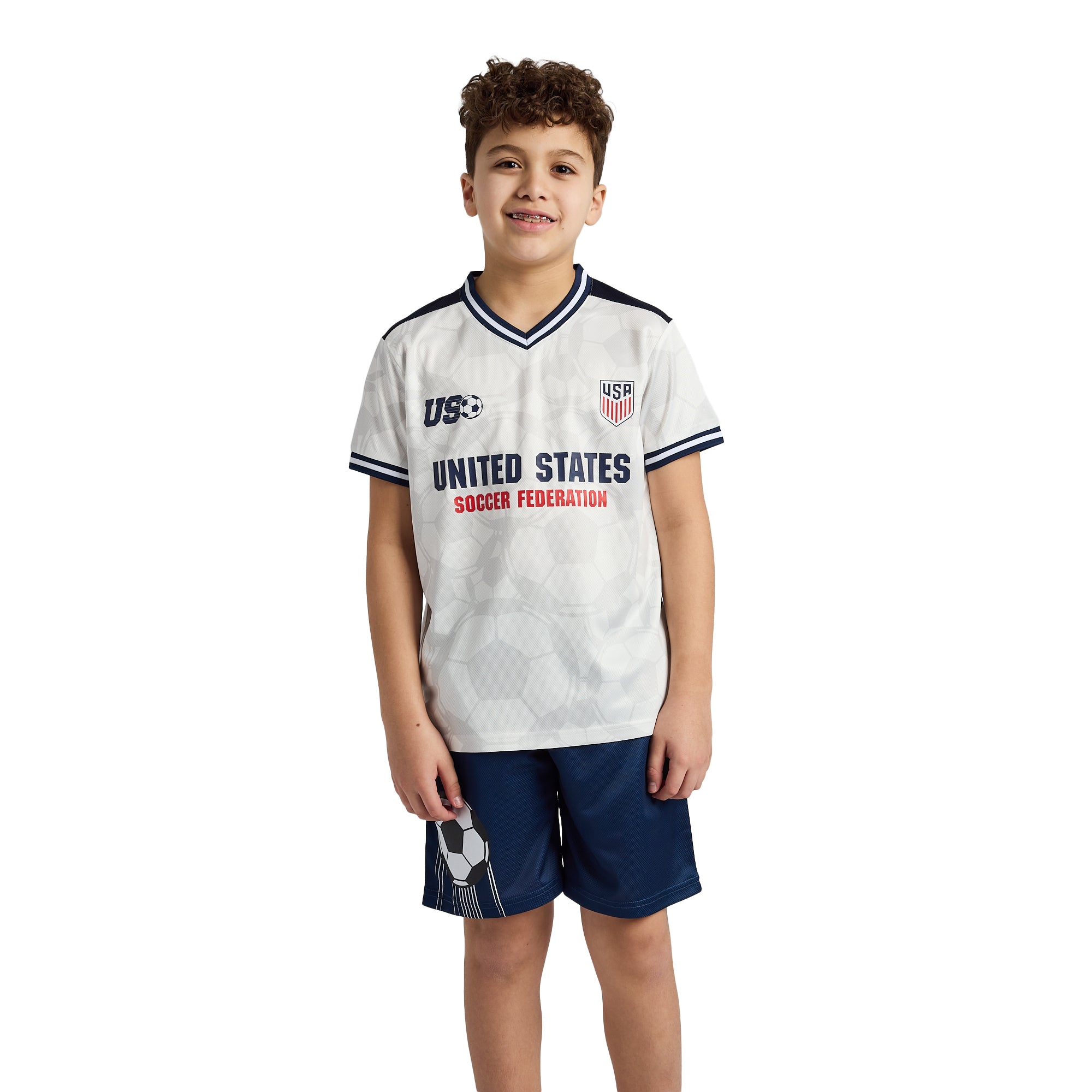 USSF The Best Of U.S. Boy’s 2-Pack Soccer Jersey & Shorts Combo Set