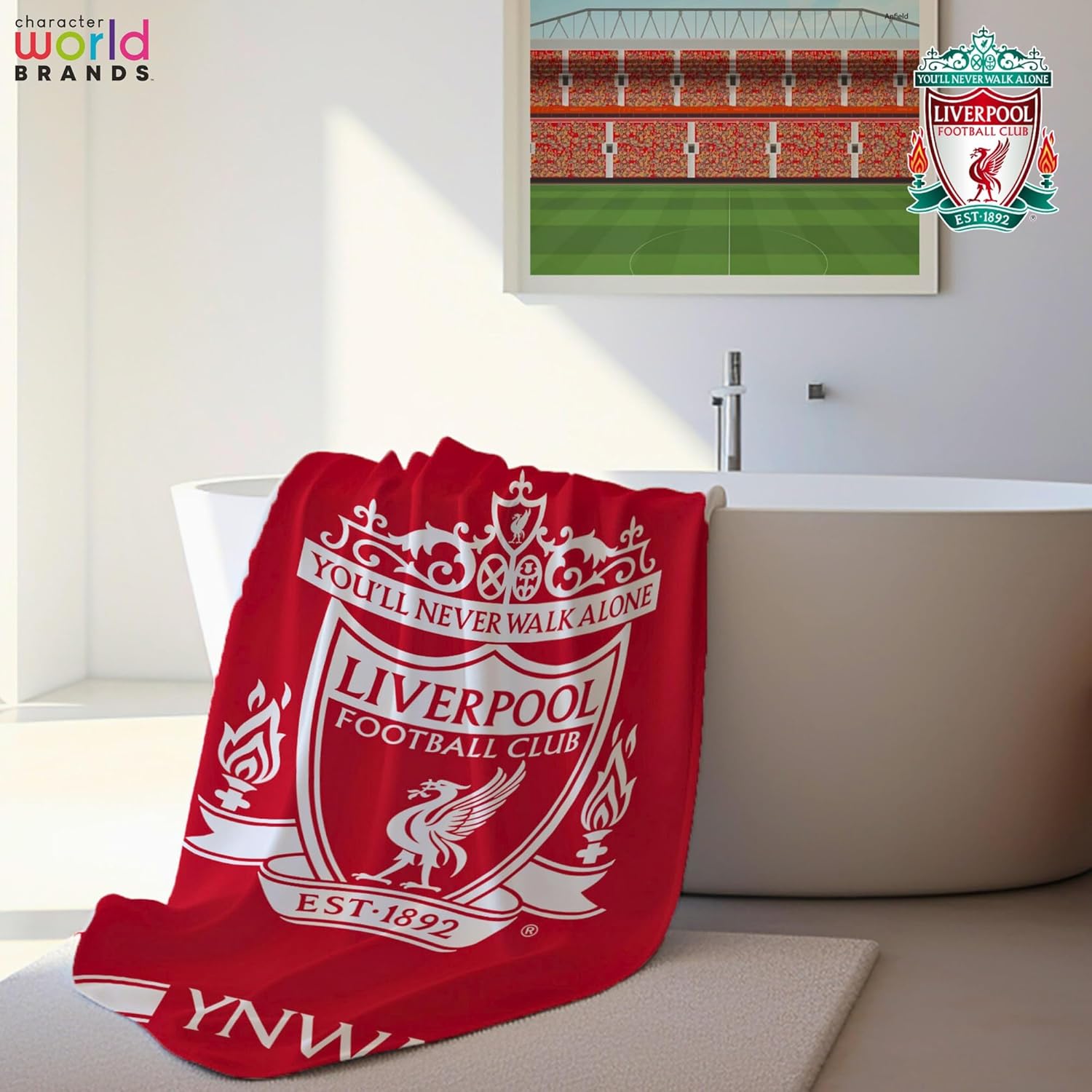 Liverpool FC Character World Official Towel (30 x 60 Inches)