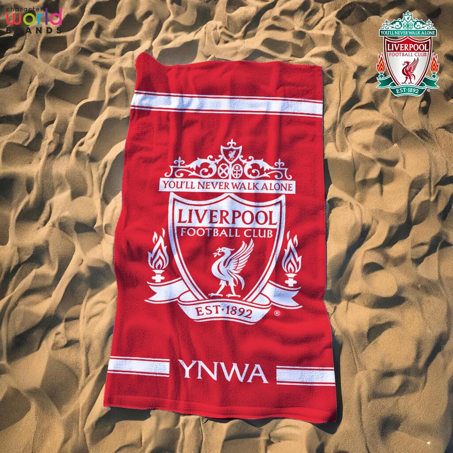 Liverpool FC Character World Official Towel (30 x 60 Inches)