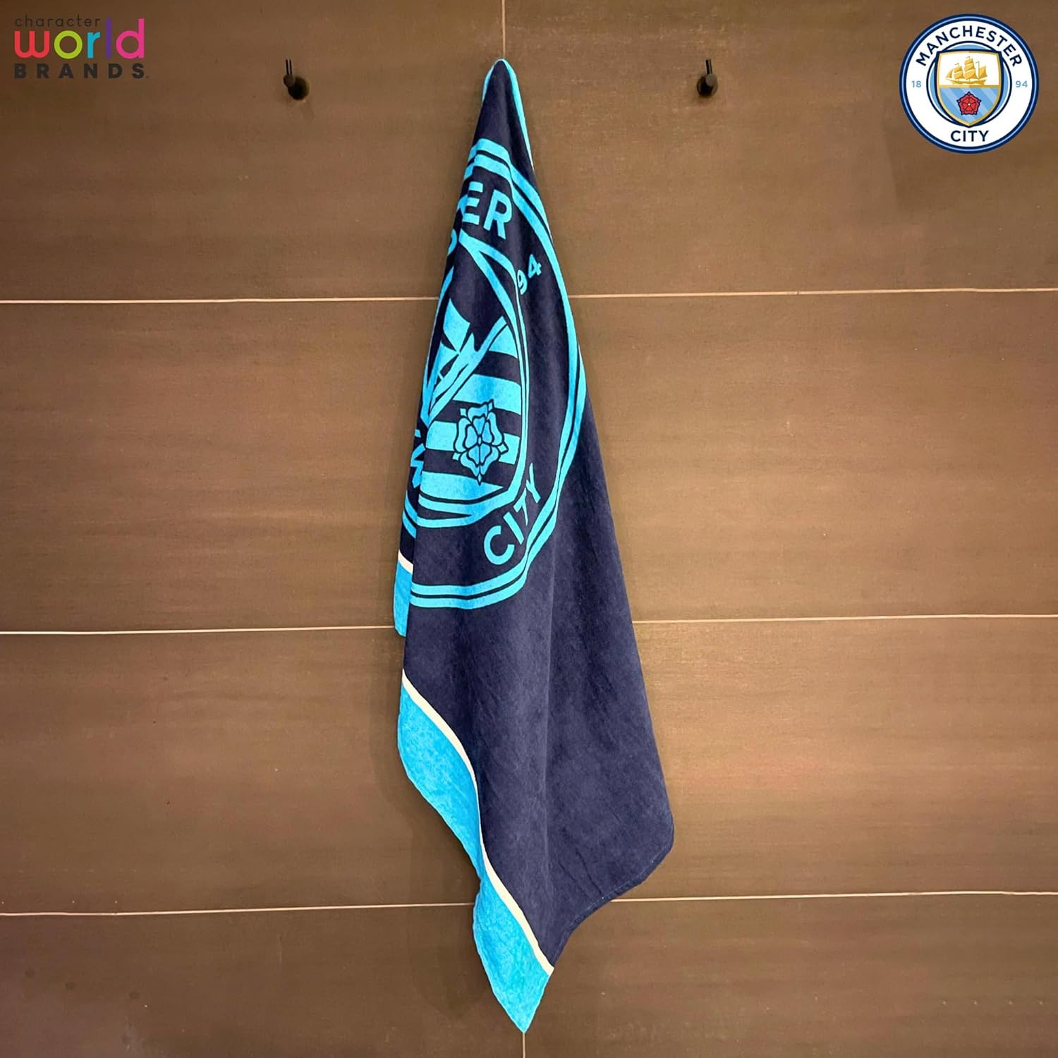 Manchester City FC Character World Official Towel (30 x 60 Inches)
