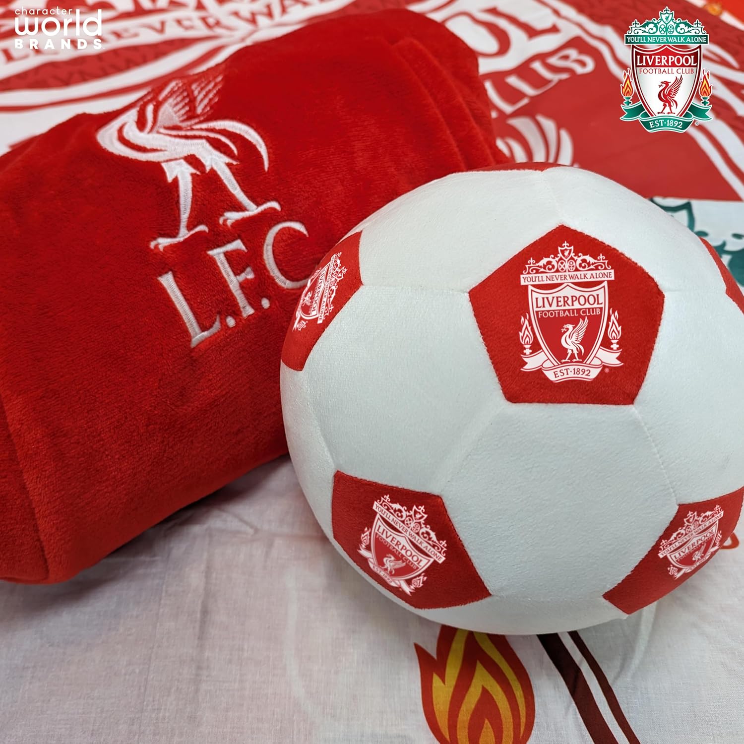 Liverpool Official 3D Ball Shaped Cushion