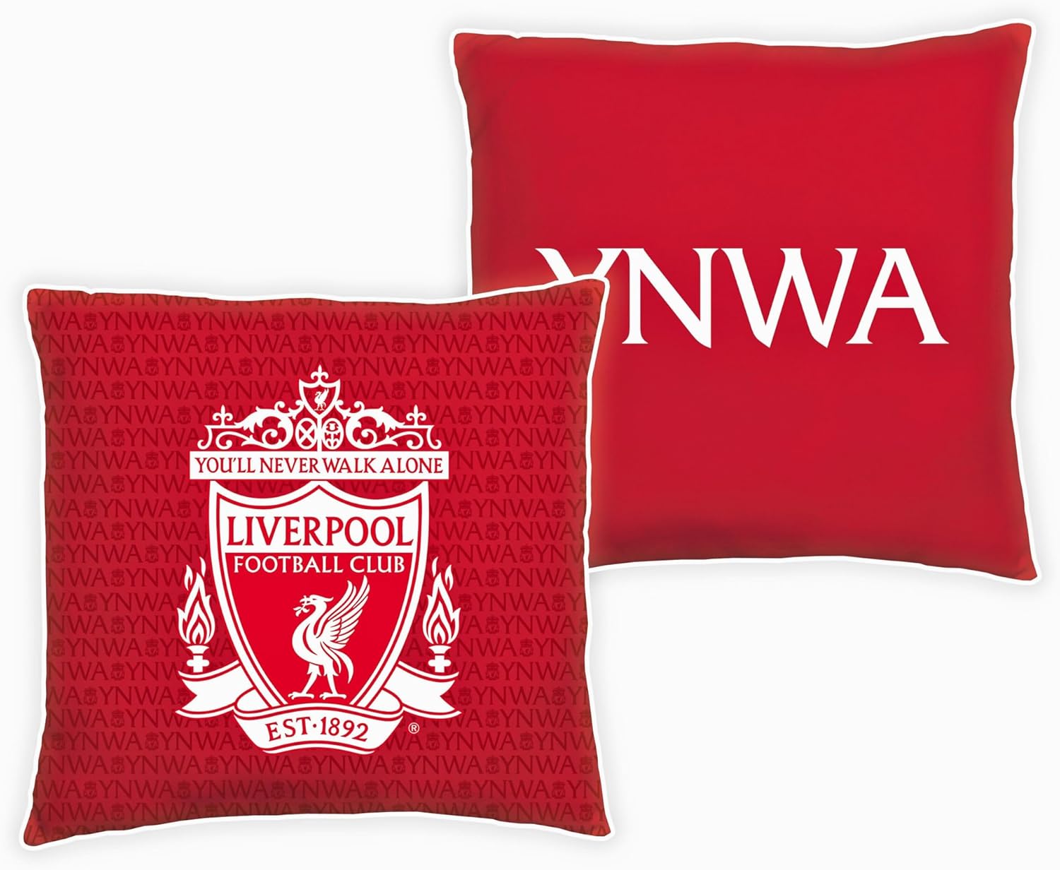 Liverpool FC Character World Official Reversible 2 Sided Red Cushion (16 x 16 Inches)