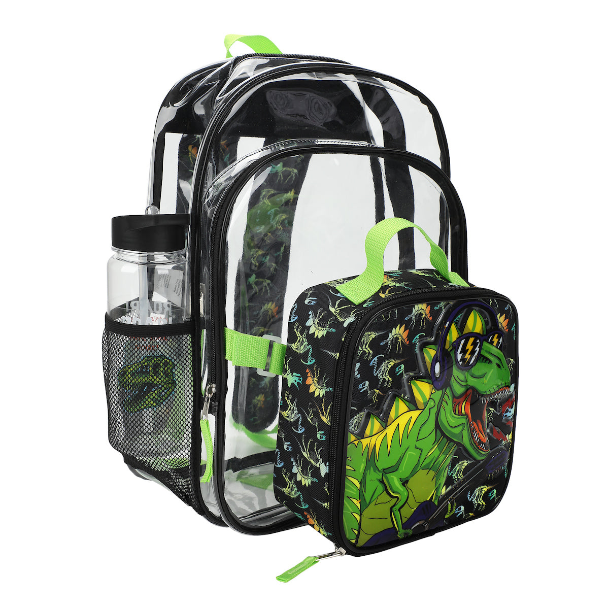 Dinosaur DJT-Rex 3-Piece Backpack & Lunchbox Set with Water Bottle