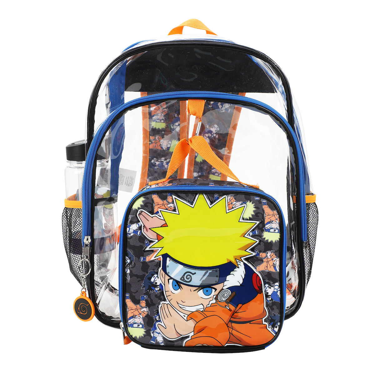 Naruto 5-Piece Backpack & Lunchbox Set With Water Bottle