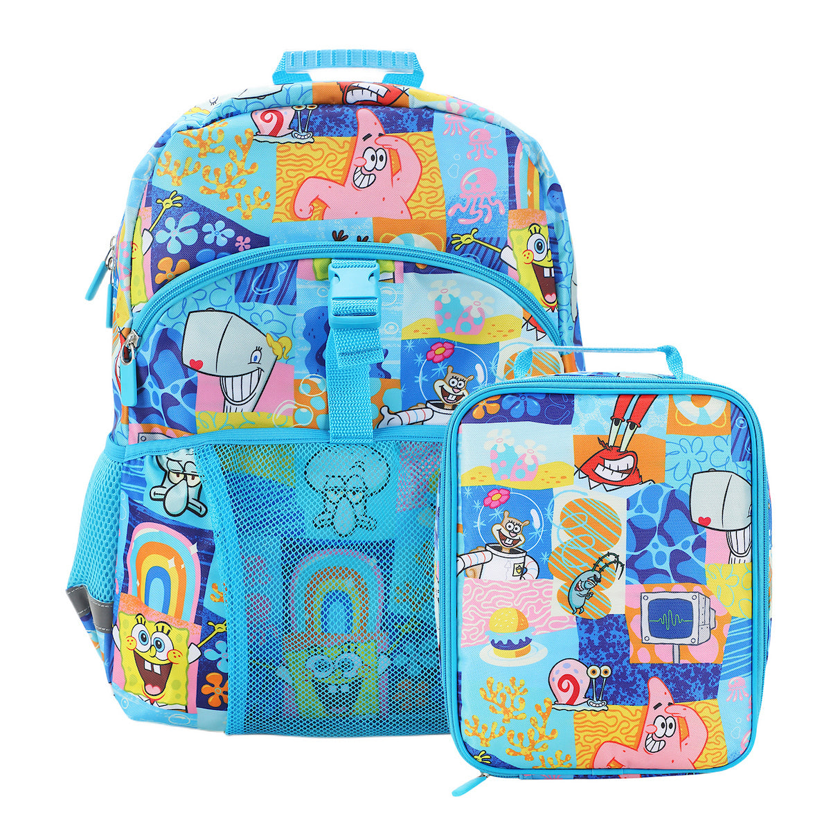 SpongeBob SquarePants 2-Piece 16" Premium Backpack & Lunch Kit Set for boys