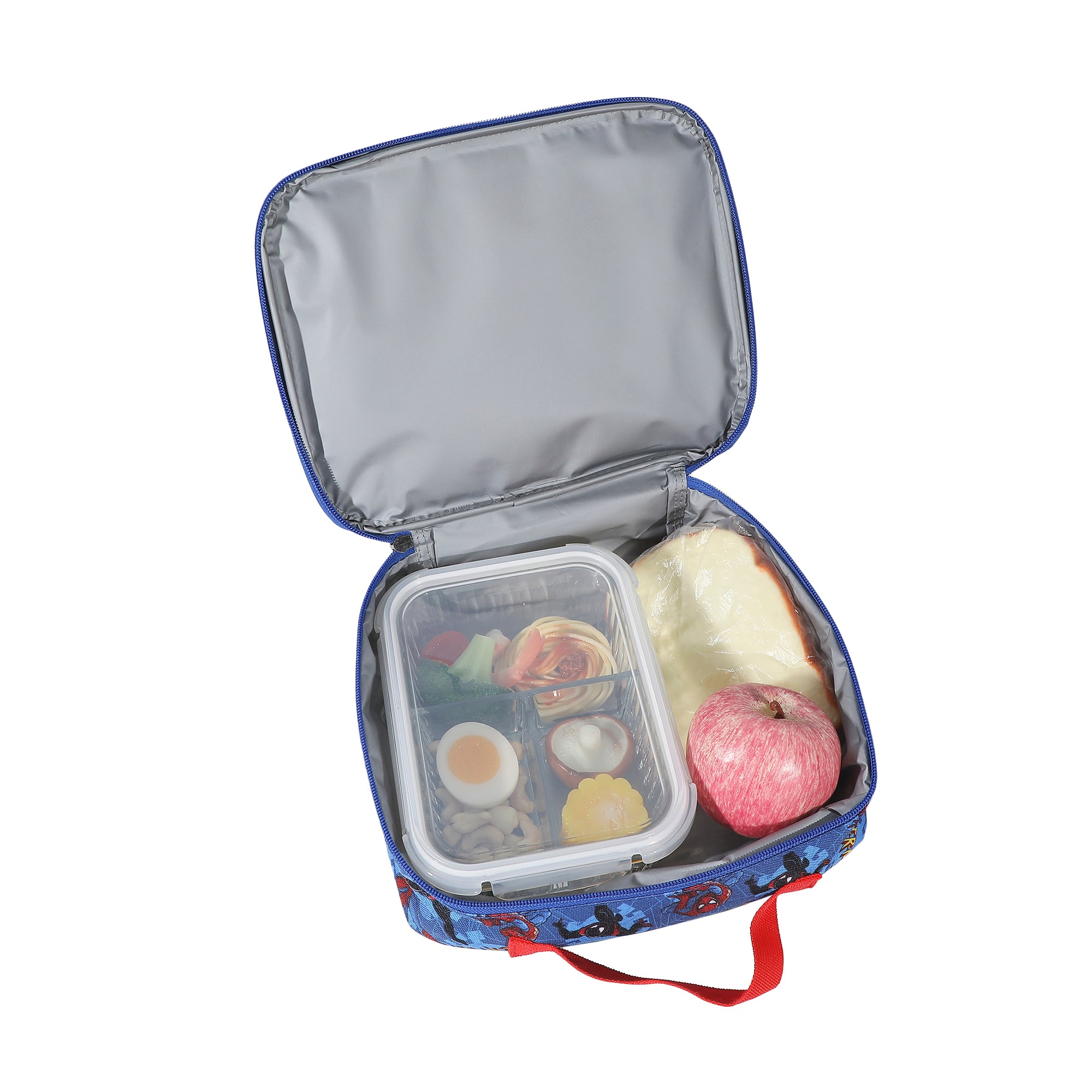 Spider-Man Classic 2-Piece 16" Kids Clear Backpack & Lunch Box Set For School And Travel