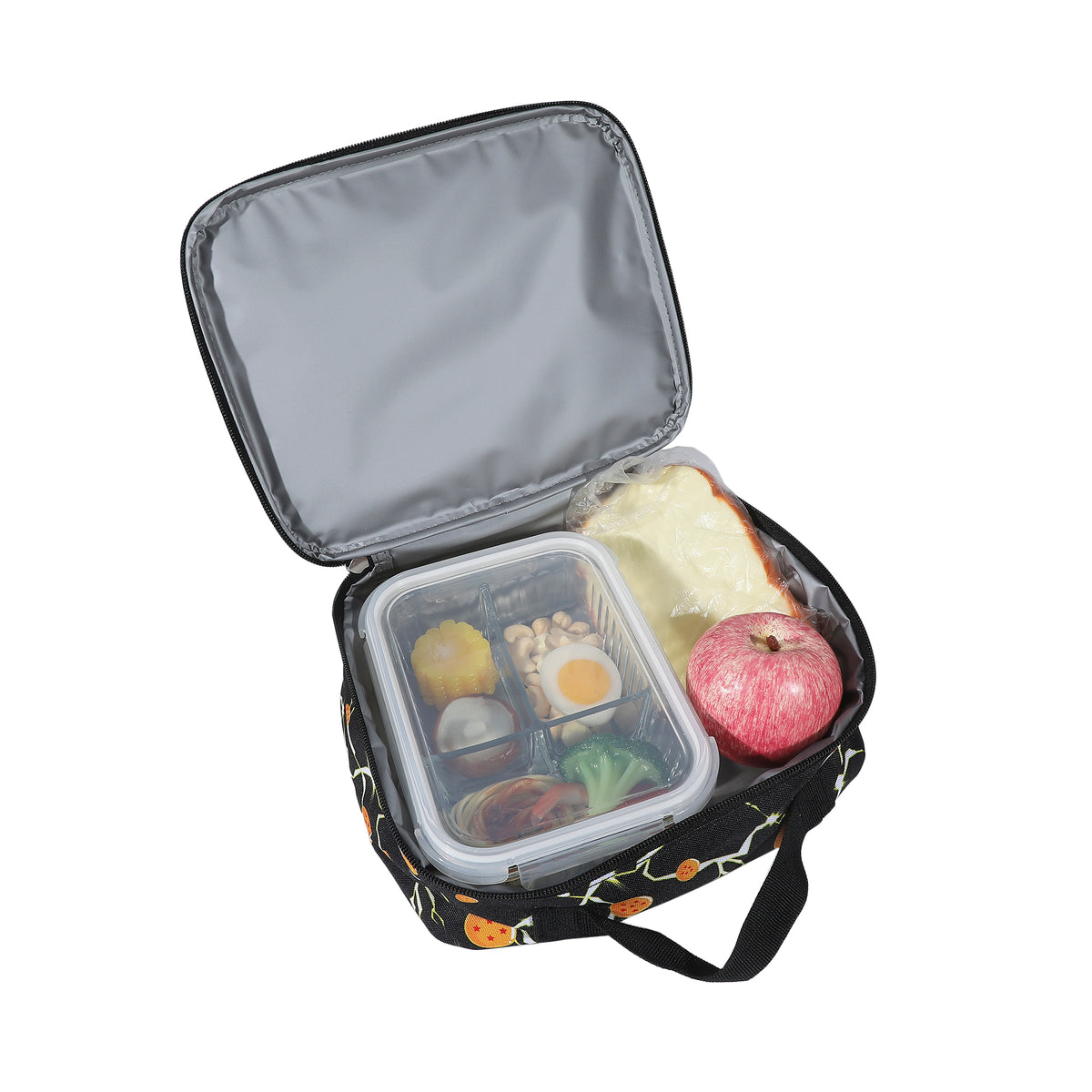 Dragon Ball Z Goku 2-Piece 16" Kids Clear Backpack & Lunch Box Set For School And Travel