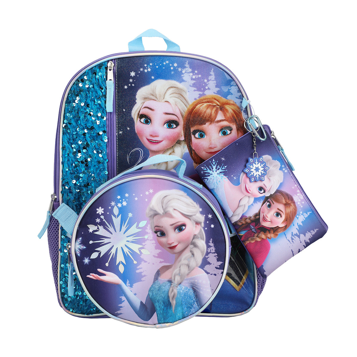 Disney's Frozen Elsa & Anna 16 5-Piece Backpack & Lunchbox Set
