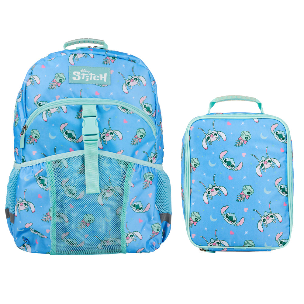 Disney's Stitch 2-Piece 16" Premium Youth Backpack & Lunch Kit Set For Girls