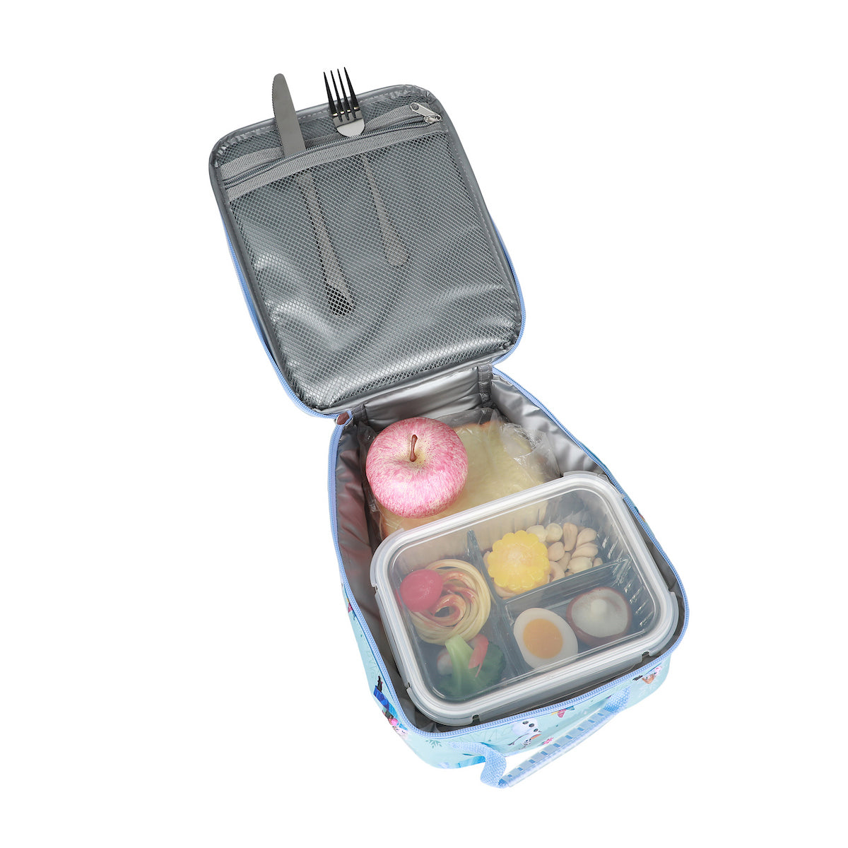 Frozen Elsa and Anna 2-Piece 16" Kids Backpack & Lunch Box Set For School And Travel