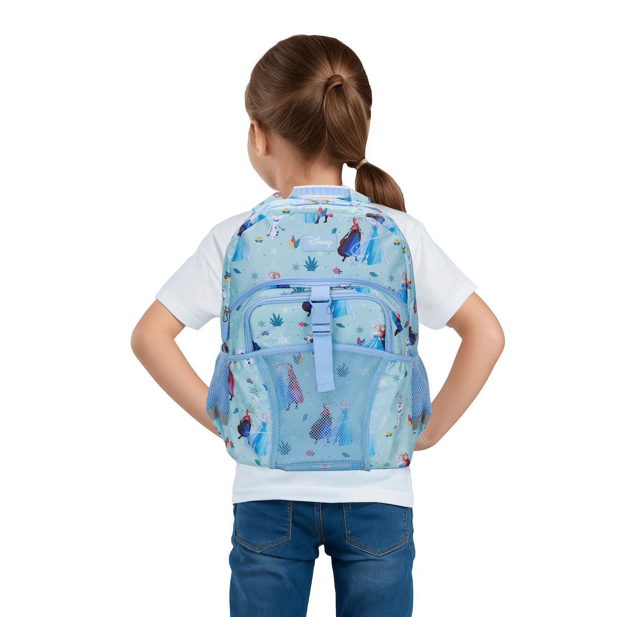 Frozen Elsa and Anna 2-Piece 16" Kids Backpack & Lunch Box Set For School And Travel
