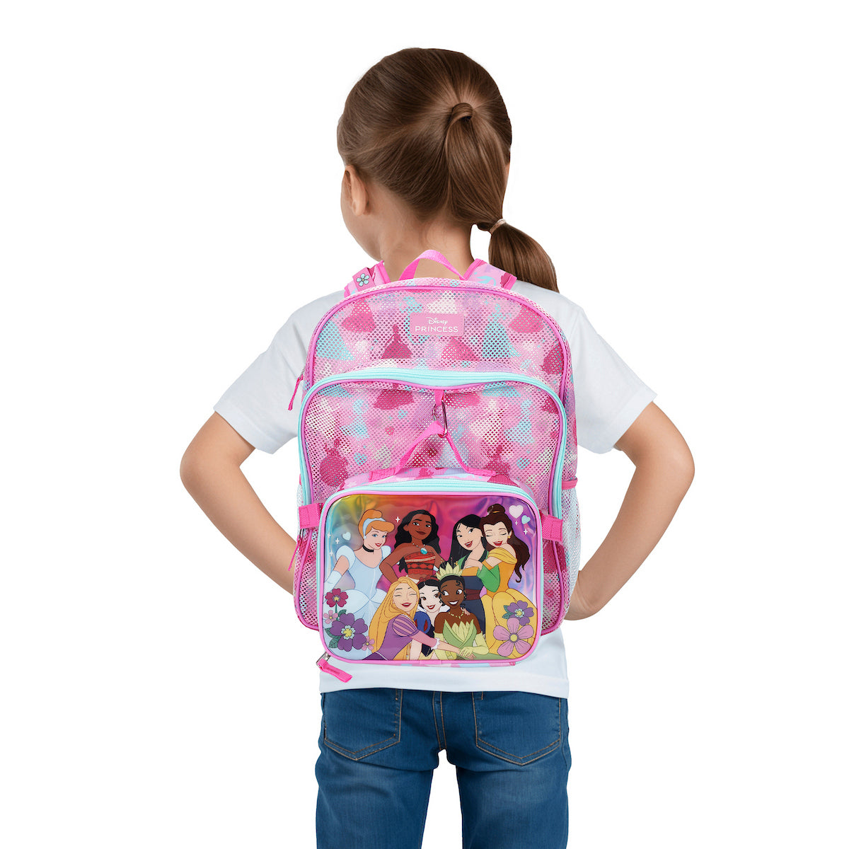 Disney Princess Group Shot 16” Backpack With Lunch Kit