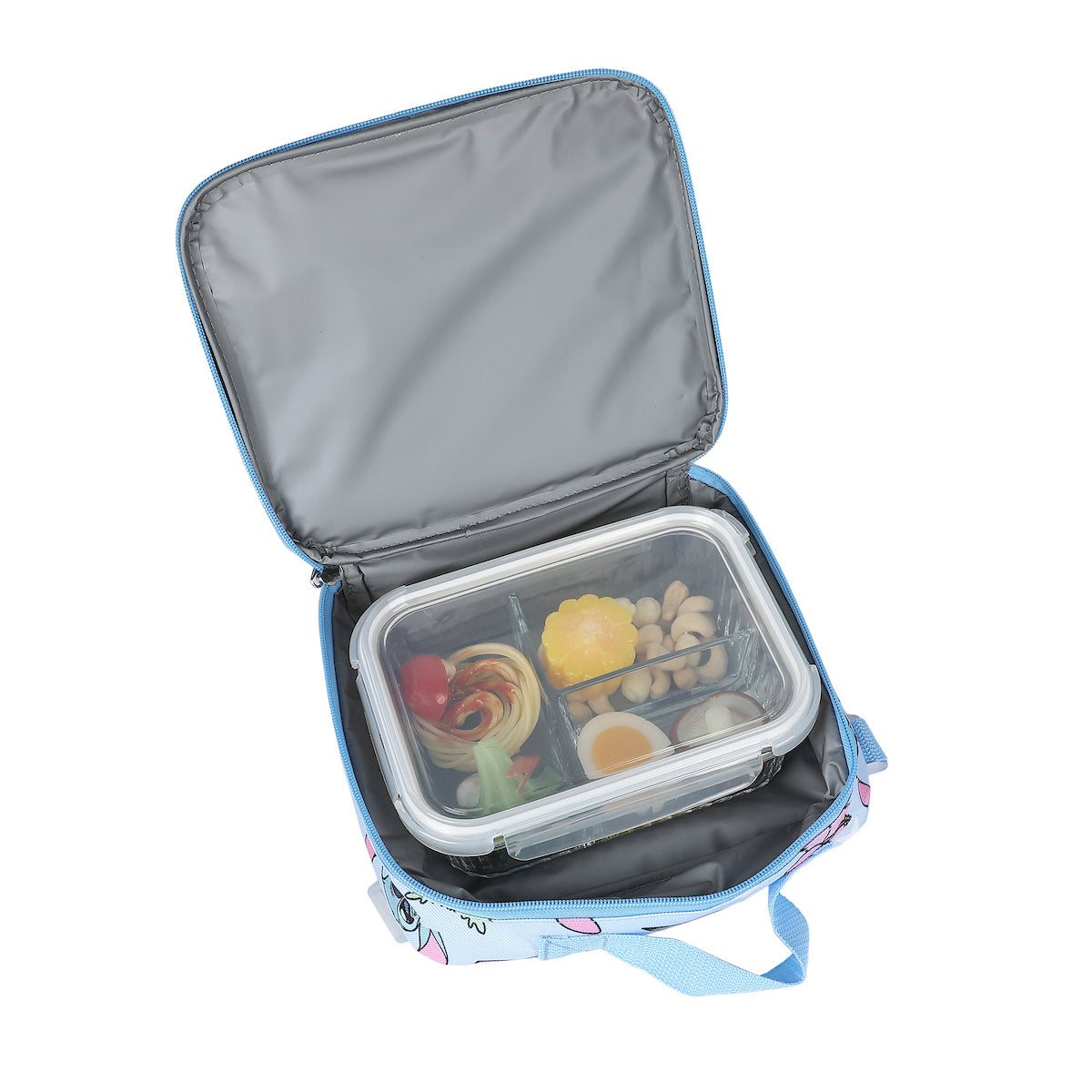 Lilo & Stitch Angel & Stitch All-Over Print 16" Backpack With Lunch Kit