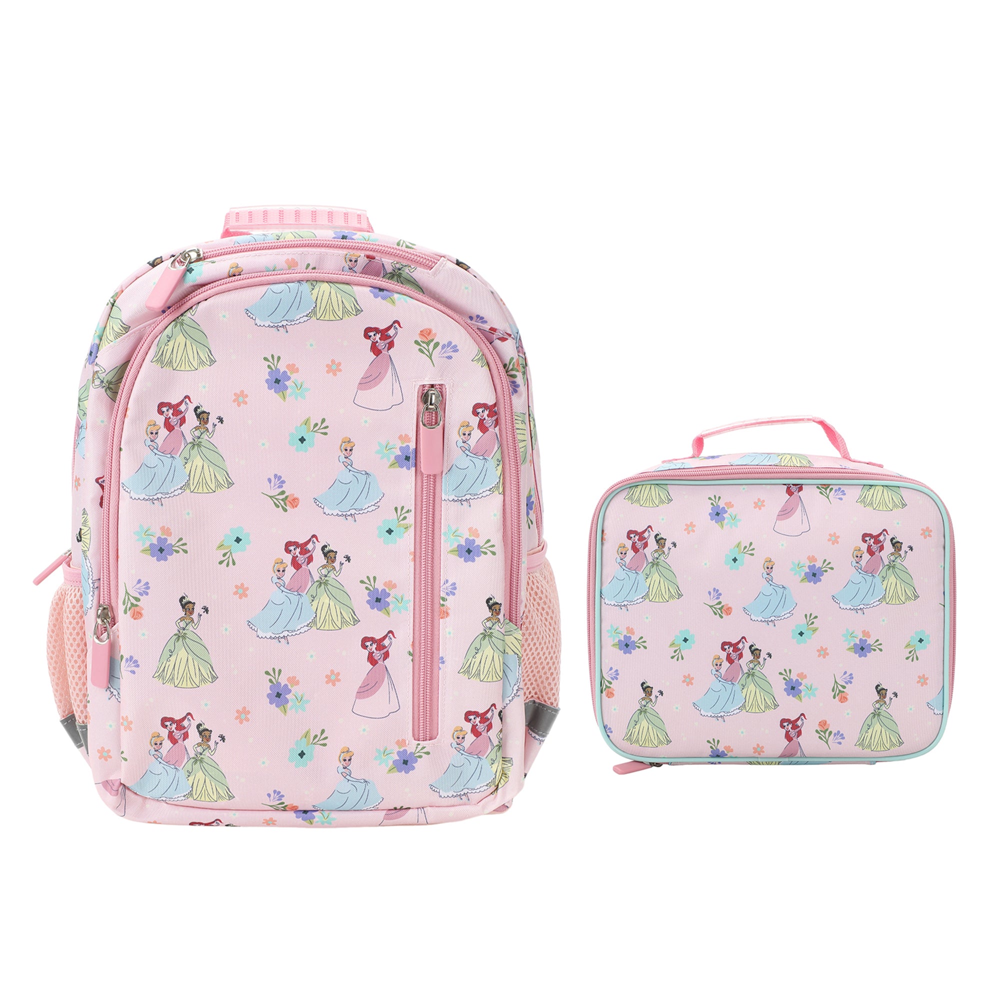 Disney Princesses 2-Piece 14" Toddler Backpack & Lunch Kit Set For girls School And Travel