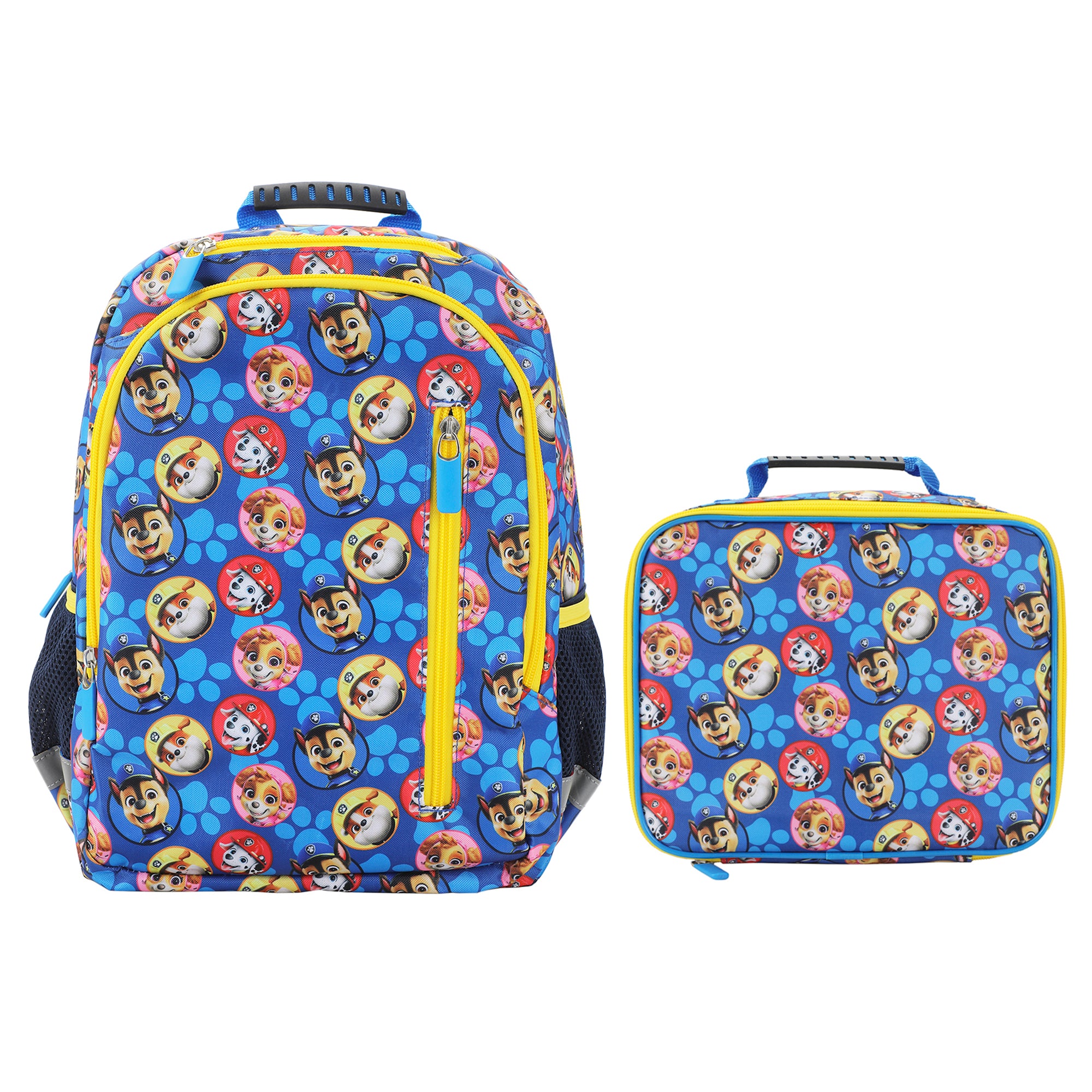 Paw Patrol Favorite Characters 2-Piece 14" Toddler Backpack & Lunch Kit Set For Toddler Boys School And Travel