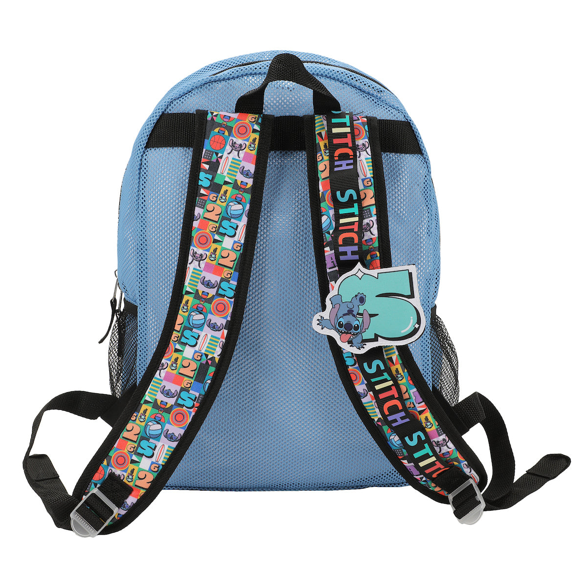 Disney's Stitch 5-Piece Mesh Backpack & Lunchbox Set