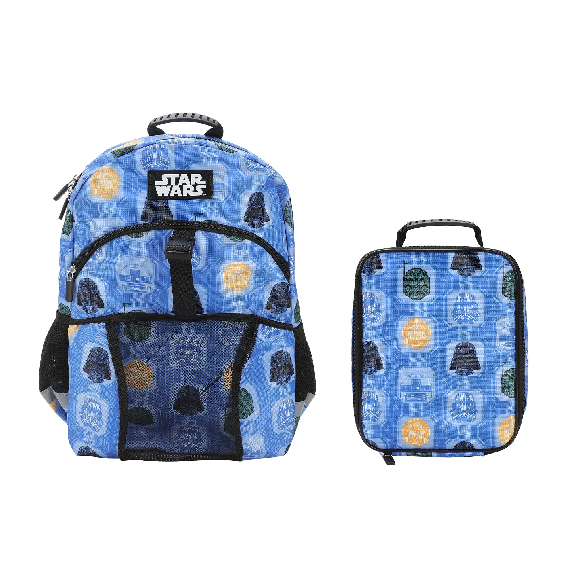 Star Wars The Dark Side 2-Piece 16" Premium Backpack & Lunch Kit Set For School And Travel