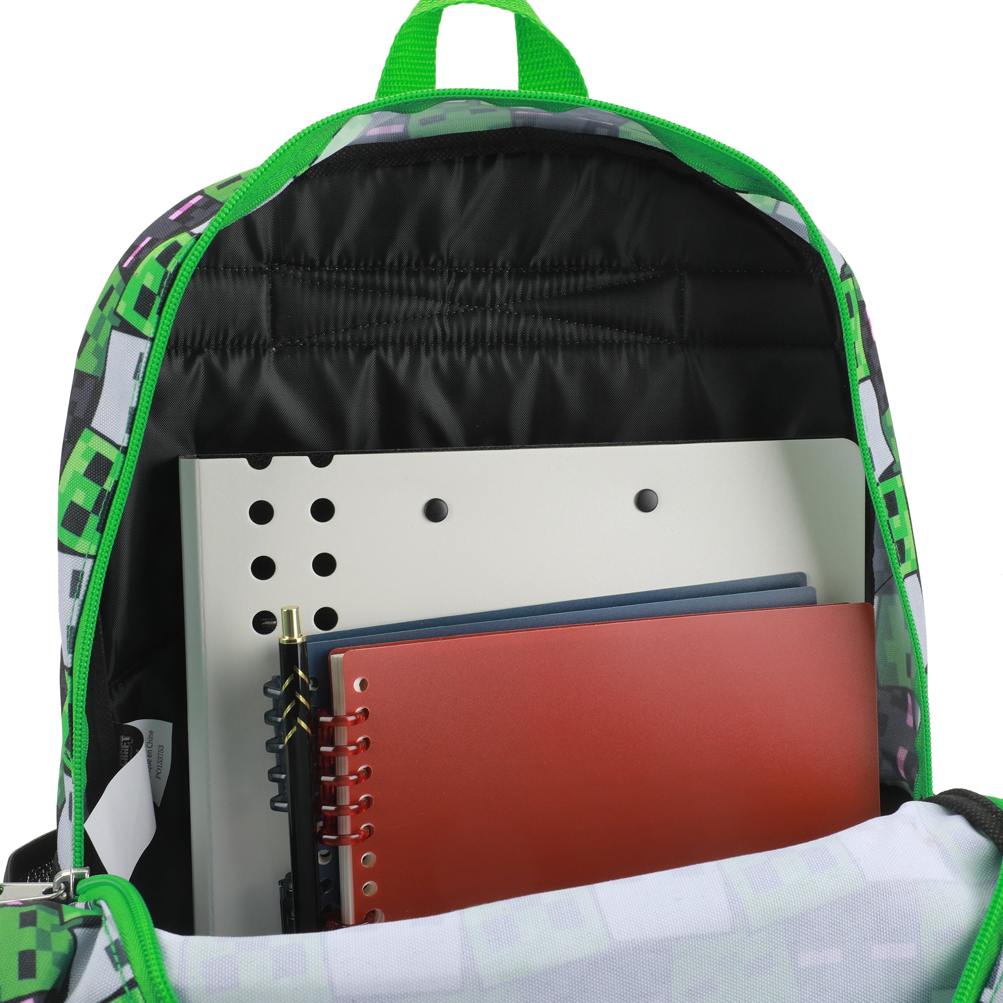 Minecraft Creepers 2-Piece 16"Premium Backpack & Lunch Box Set For School And Travel