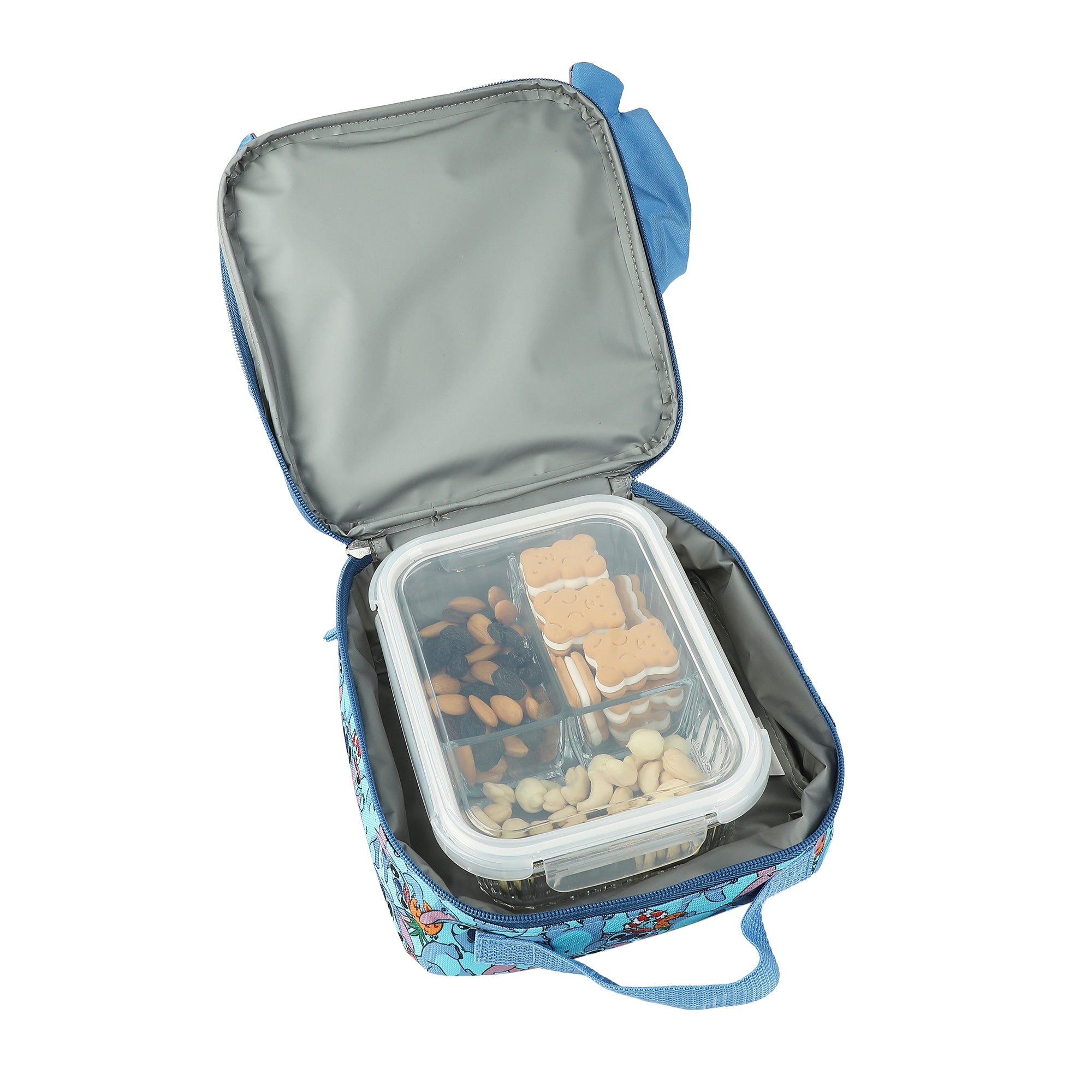 Disney Stitch Character Print 16" Backpack & Lunch Kit Value Set