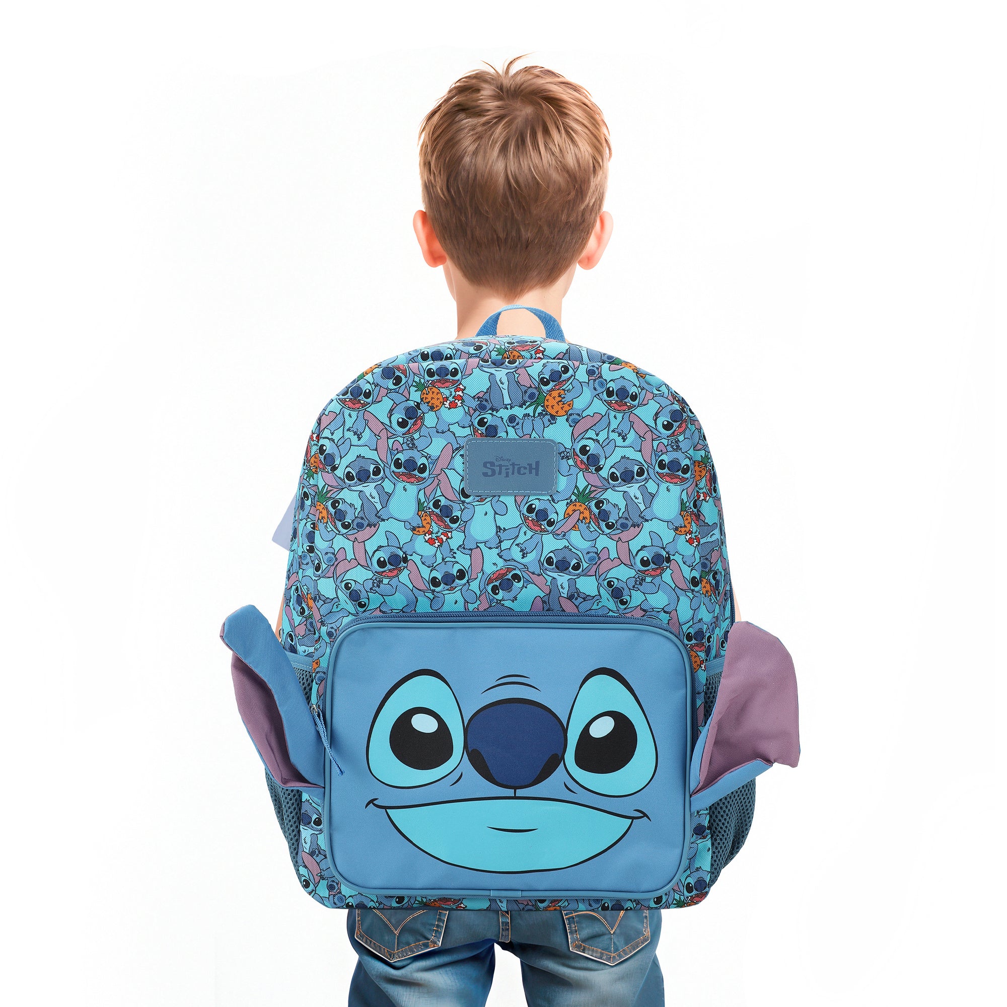 Disney Stitch Character Print 16" Backpack & Lunch Kit Value Set