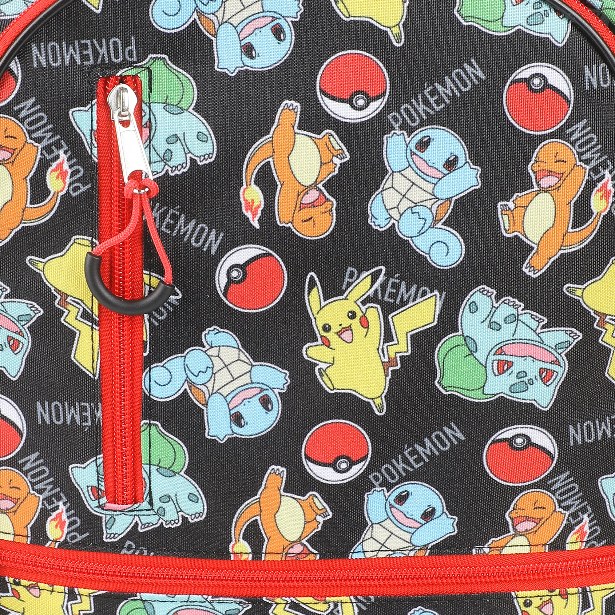 Pokemon Starters & Pokeballs All-Over Print 16" Backpack & Lunch Kit Value Set