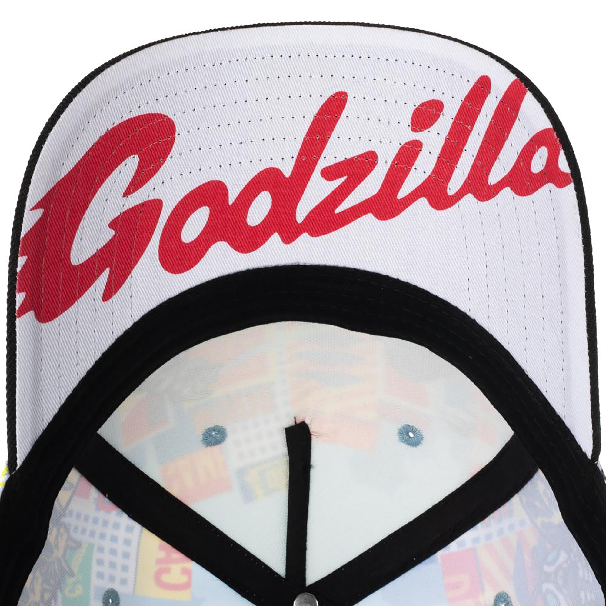 Godzilla Cityscape Monsters Cartoon All Over Print Snapback Hat for Men