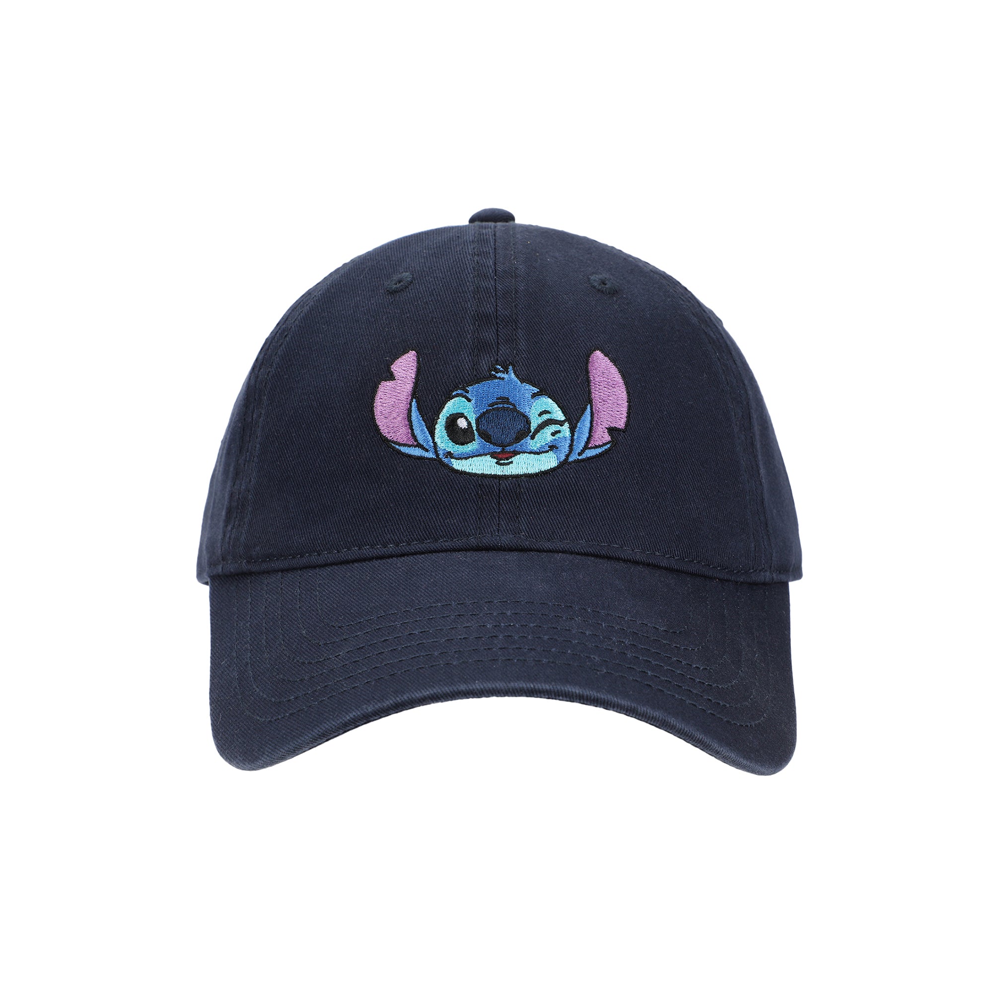 Disney Embroidered Stitch Adult Unisex Navy Unstructured Baseball Hat