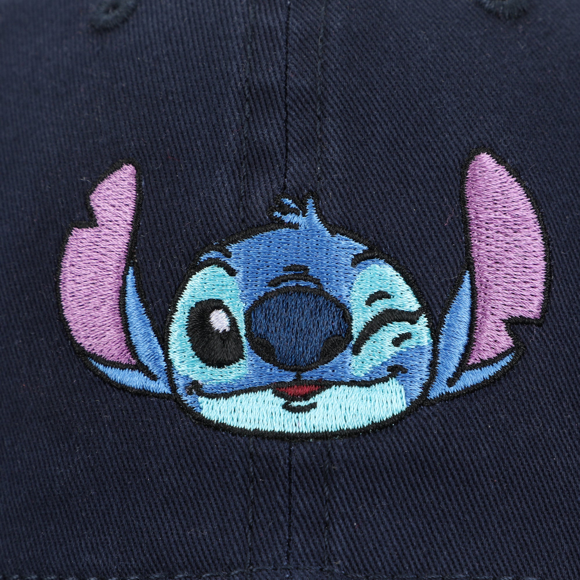 Disney Embroidered Stitch Adult Unisex Navy Unstructured Baseball Hat