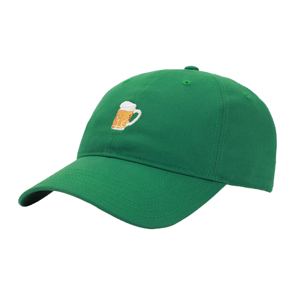 Foaming Stein Adult Green St. Patrick's Day Oktoberfest Baseball Hat