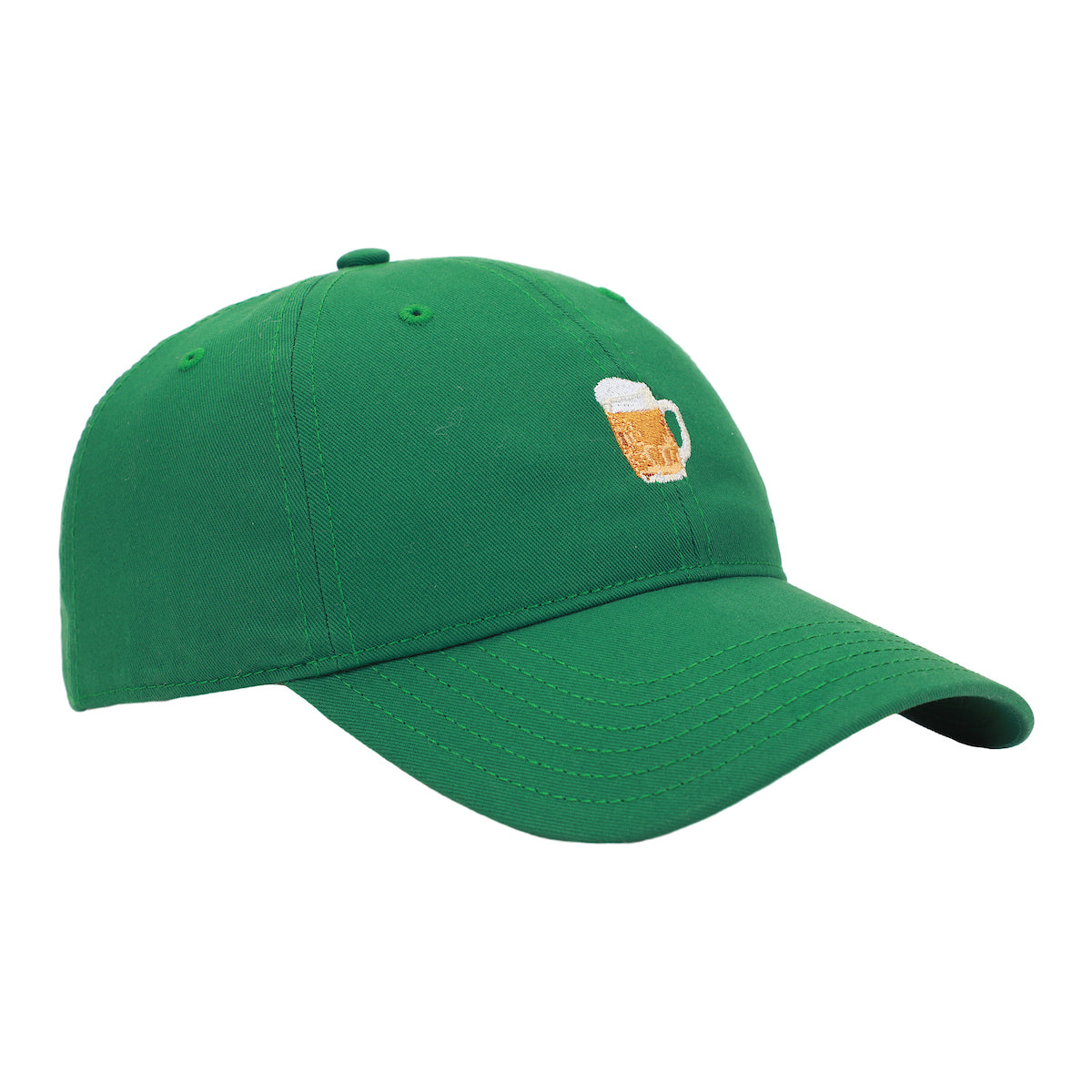 Foaming Stein Adult Green St. Patrick's Day Oktoberfest Baseball Hat