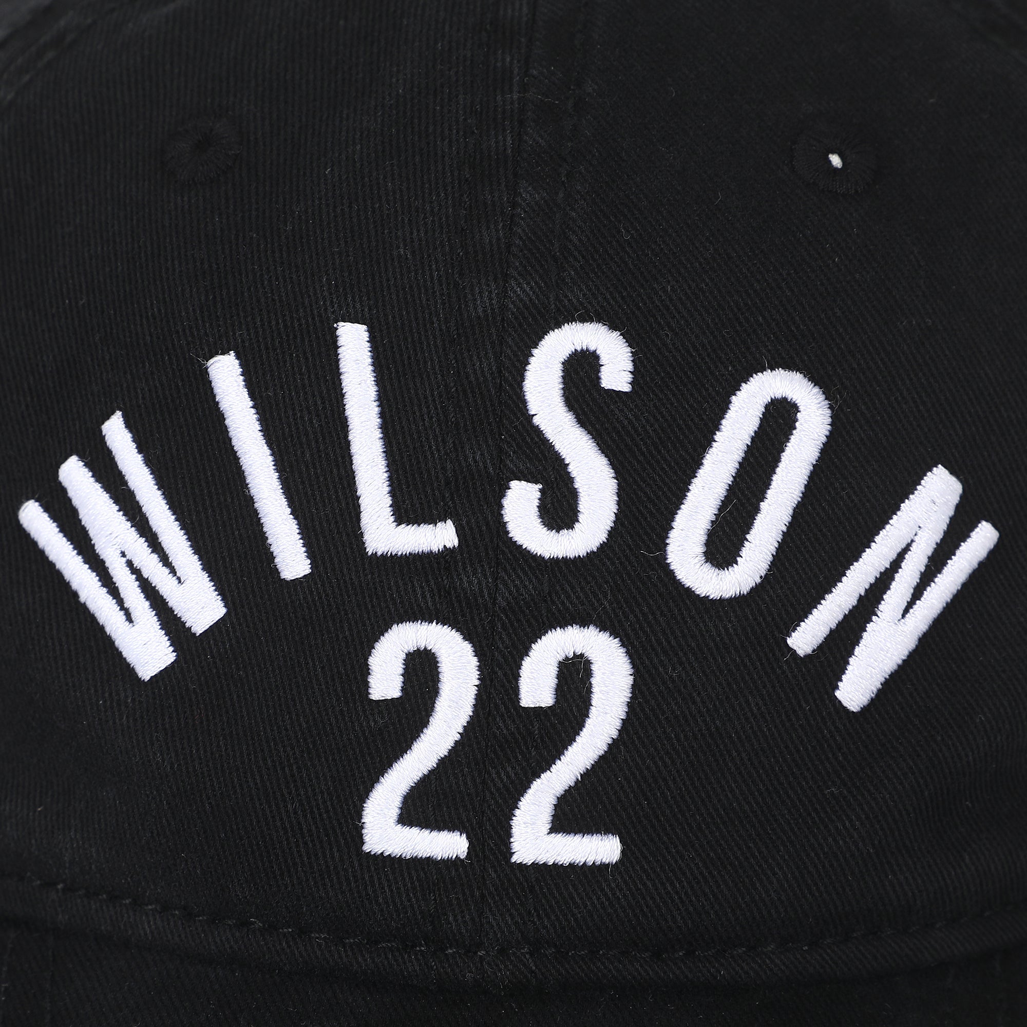 WNBPA A'ja Wilson Rainbow Text Embroidery Navy Baseball Cap