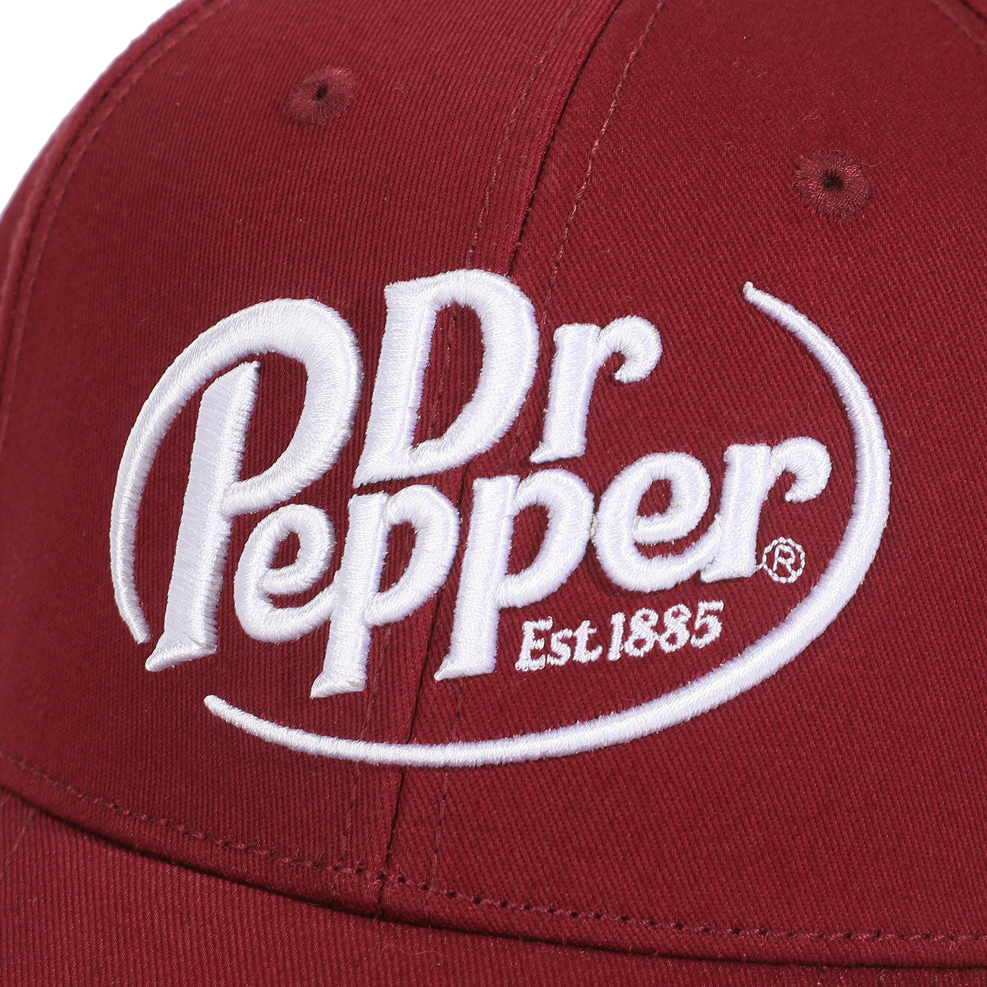 Dr. Pepper Embroidered 3D Logo Red Traditional Adjustable Hat