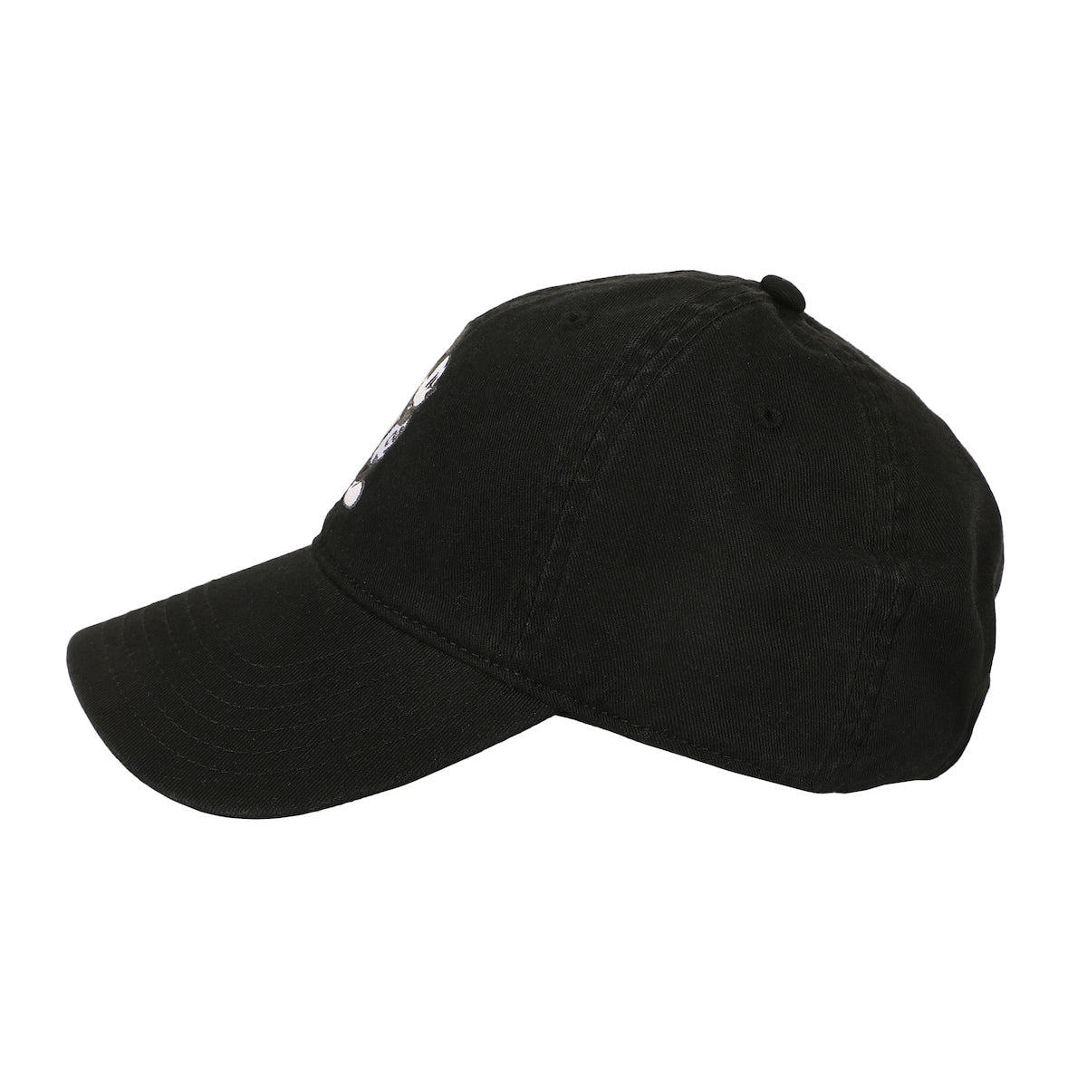 Disney Mickey Mouse Black & White Character Art Black Unstructured Baseball Cap