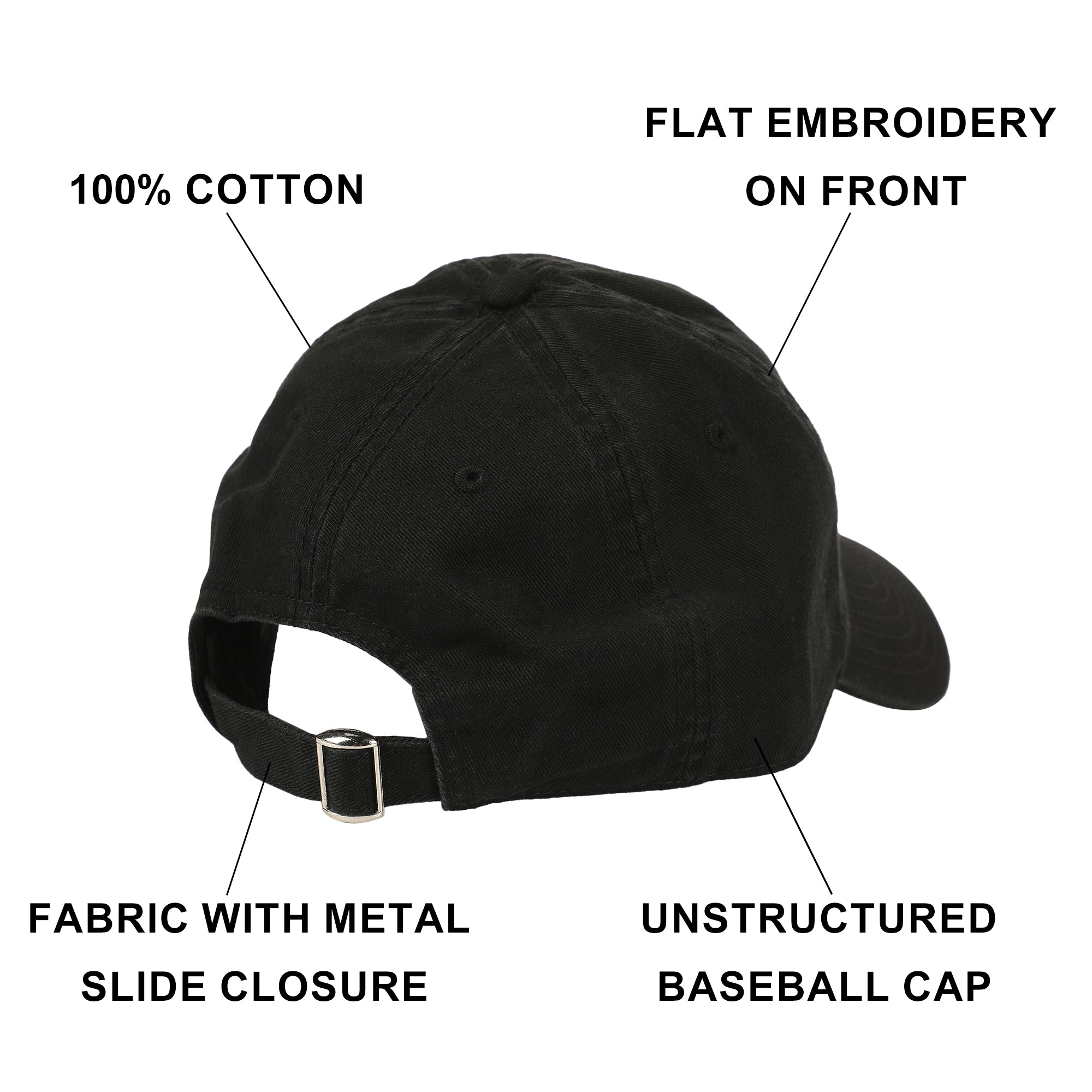 Disney Mickey Mouse Black & White Character Art Black Unstructured Baseball Cap