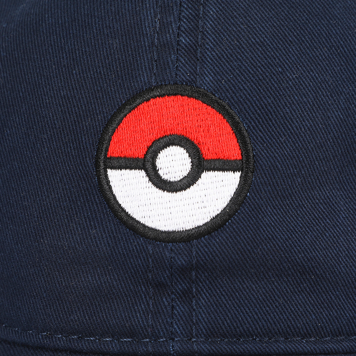 Pokemon Embroidered Poké Ball Adult Navy Blue Dad Cap