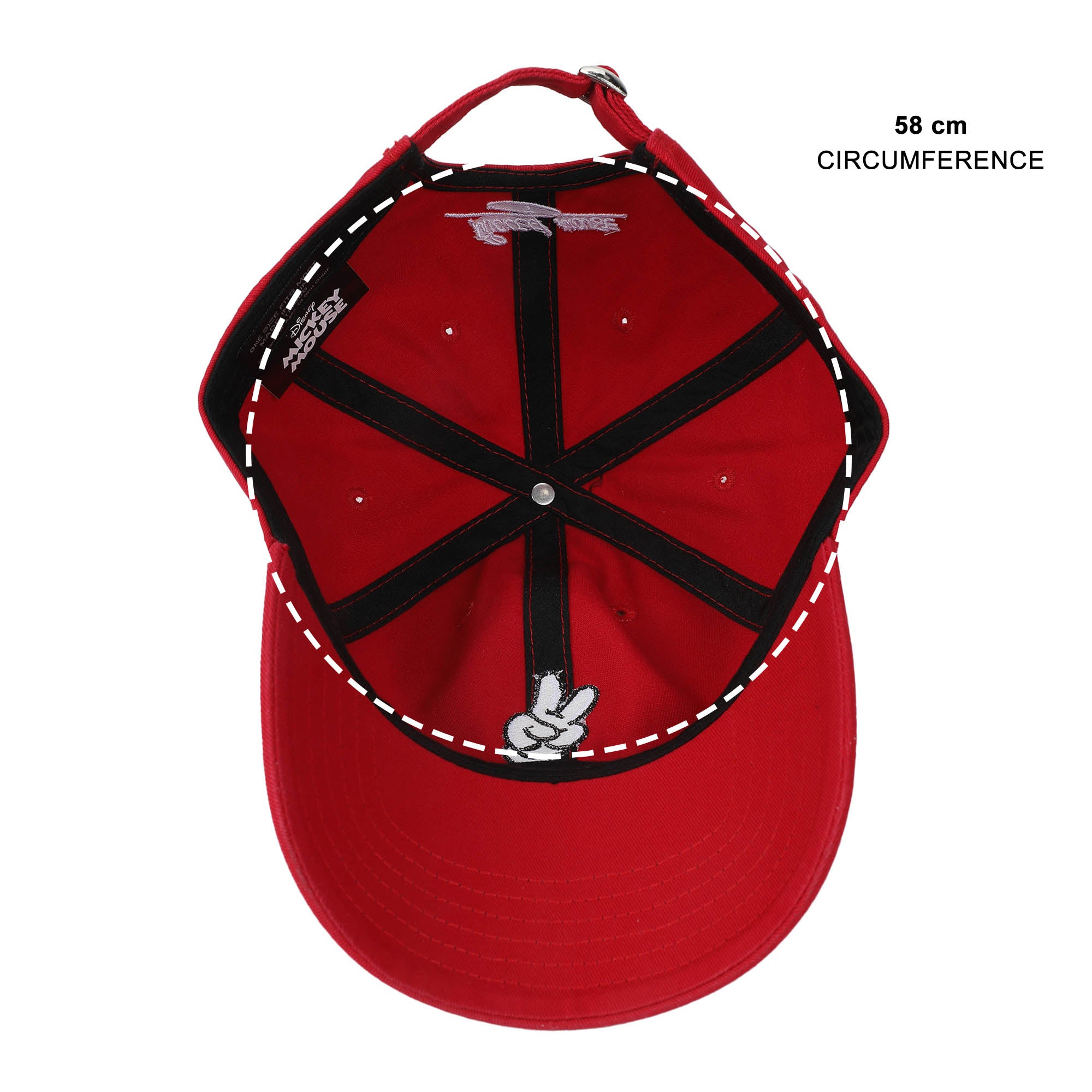 Disney Mickey Mouse Glove & Signature Red Dad Hat