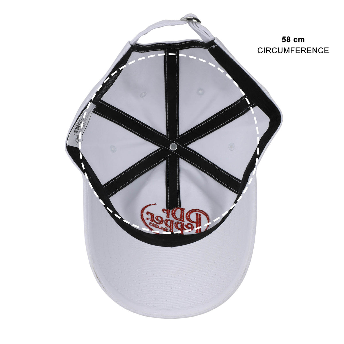 Dr Pepper Logo White Dad Hat