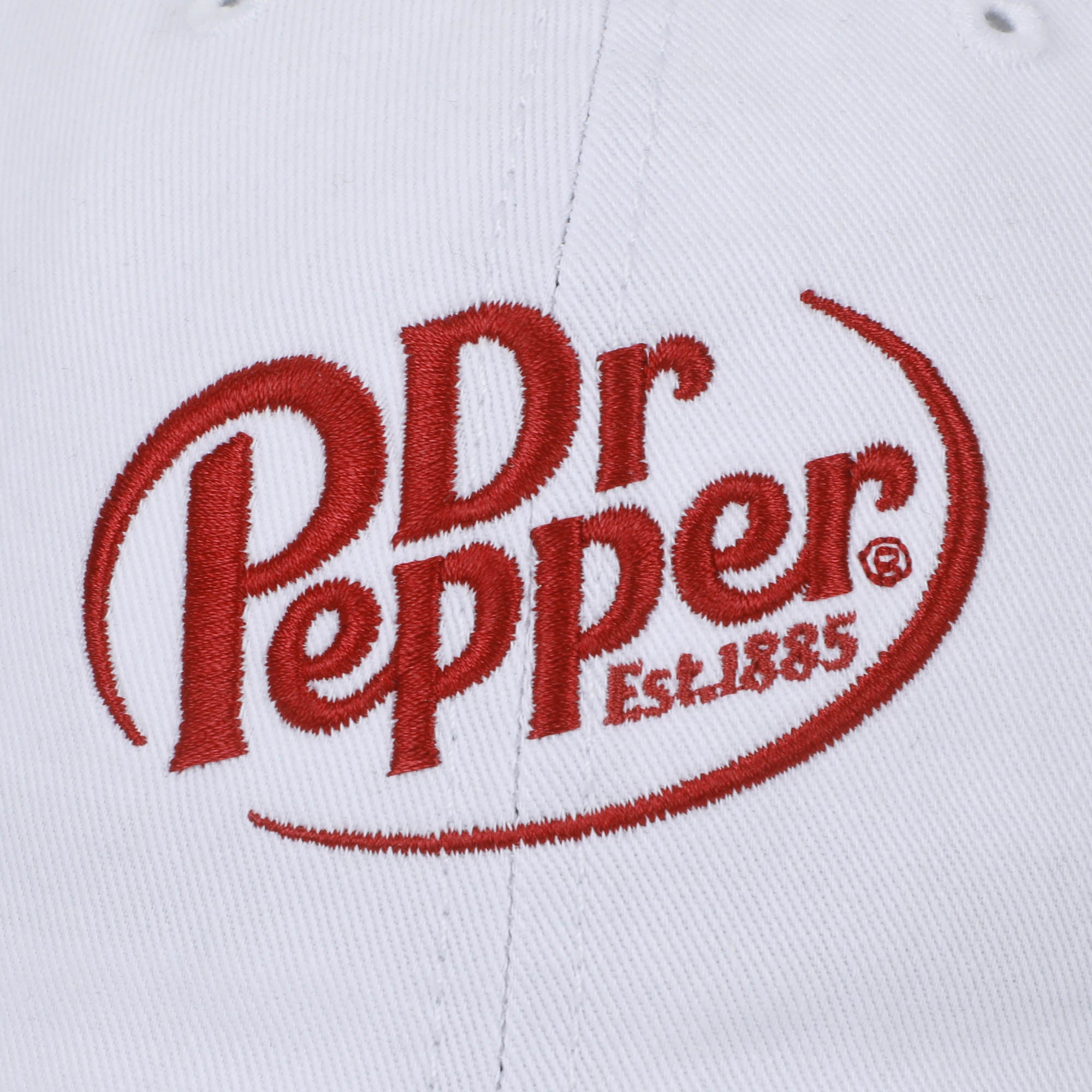 Dr Pepper Logo White Dad Hat