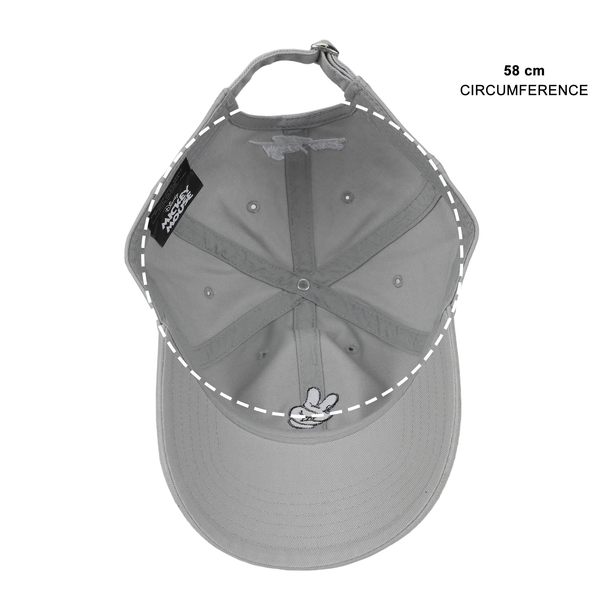 Disney Mickey Mouse Glove & Signature Gray Dad Hat