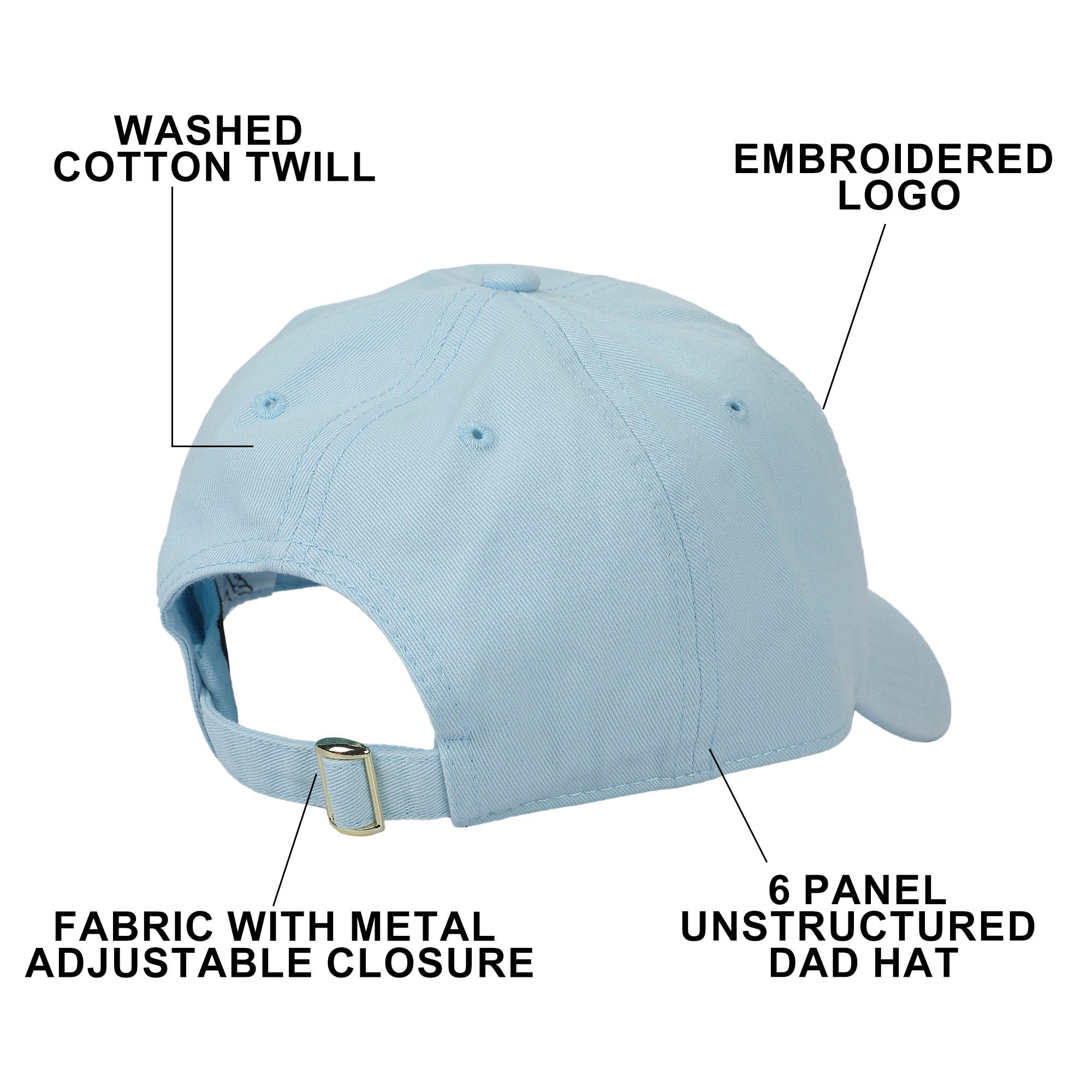 Wonder Woman Logo Light Blue Dad Hat