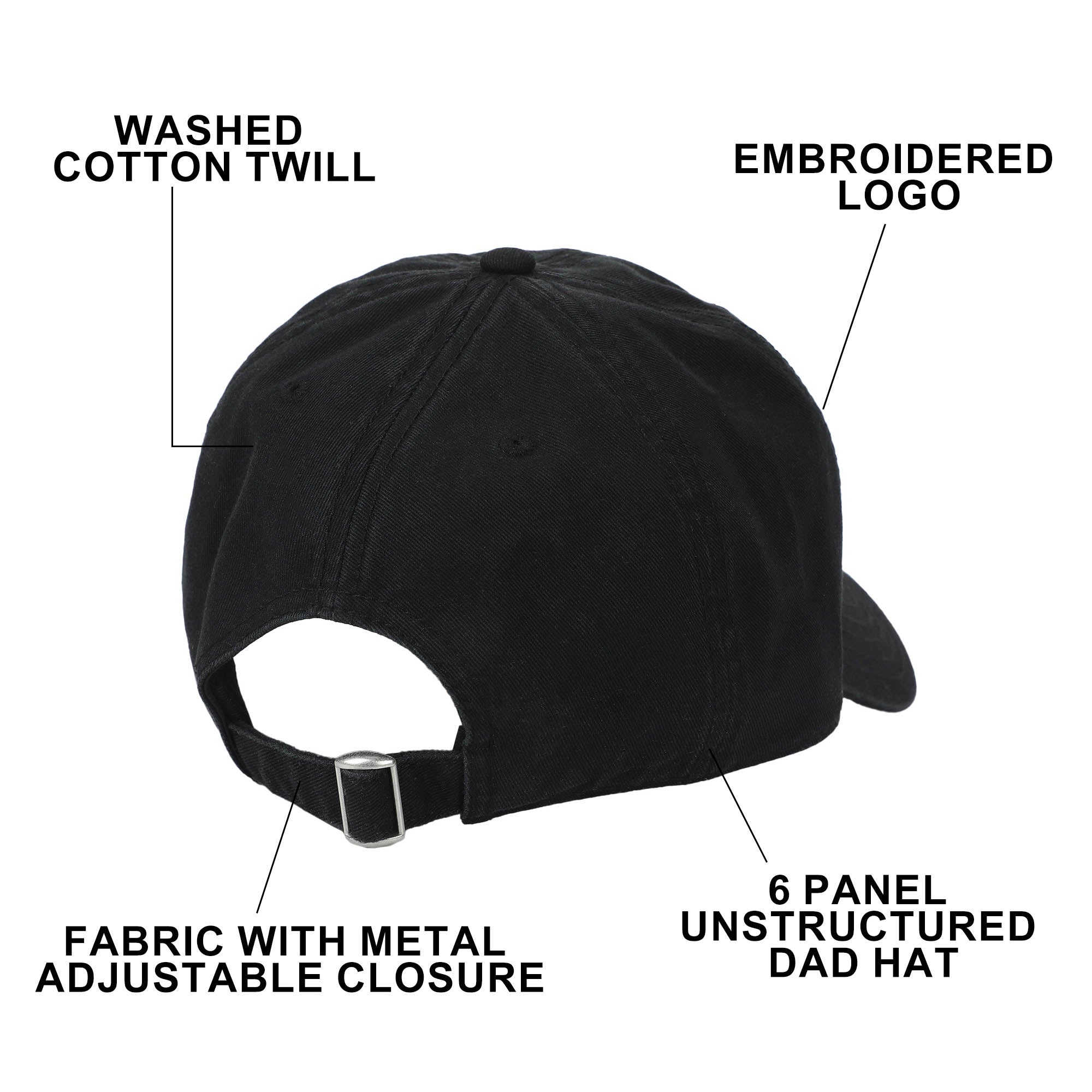 Disney Classic Characters Donald Duck Black Dad Hat