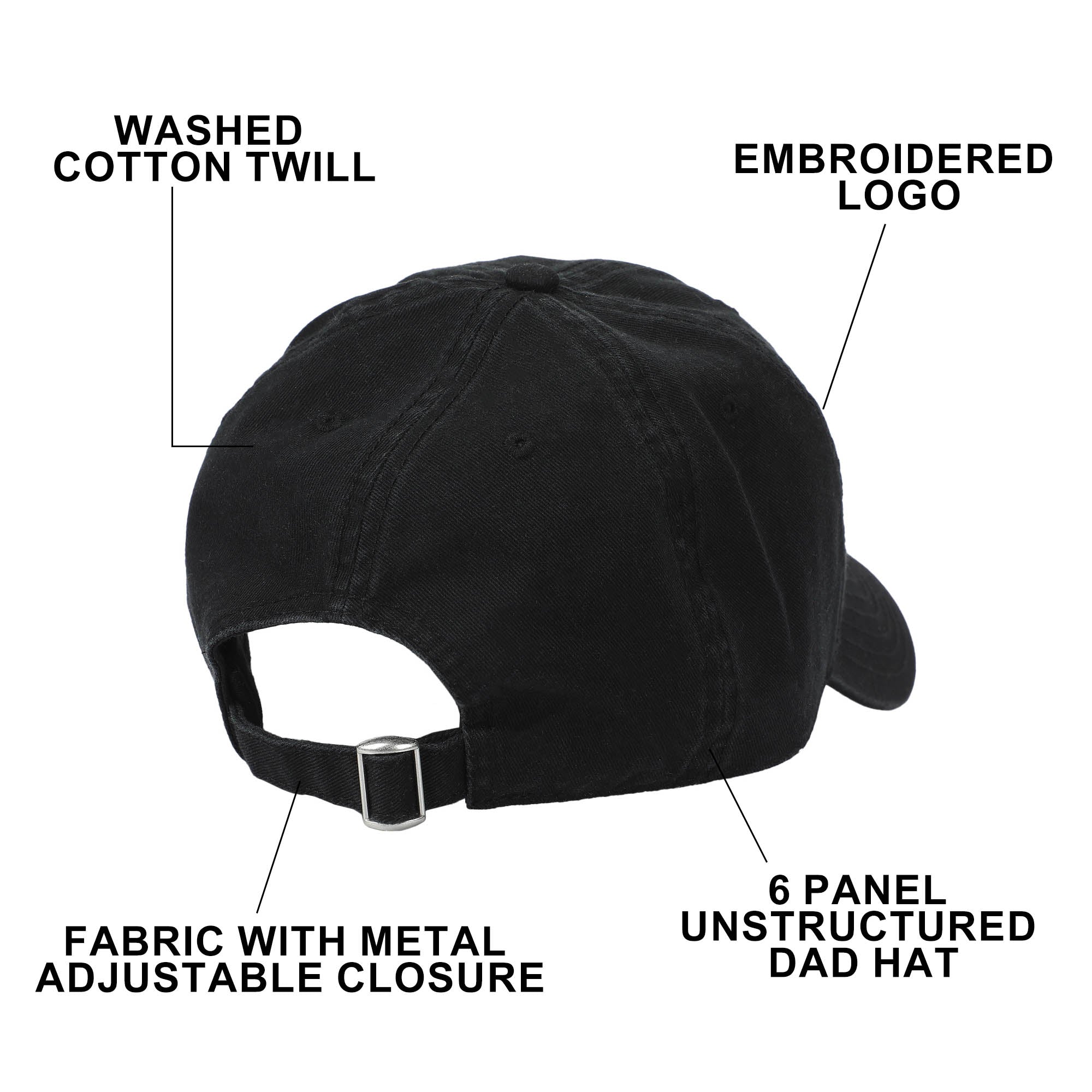 Disney Classic Characters Goofy Black Dad Hat