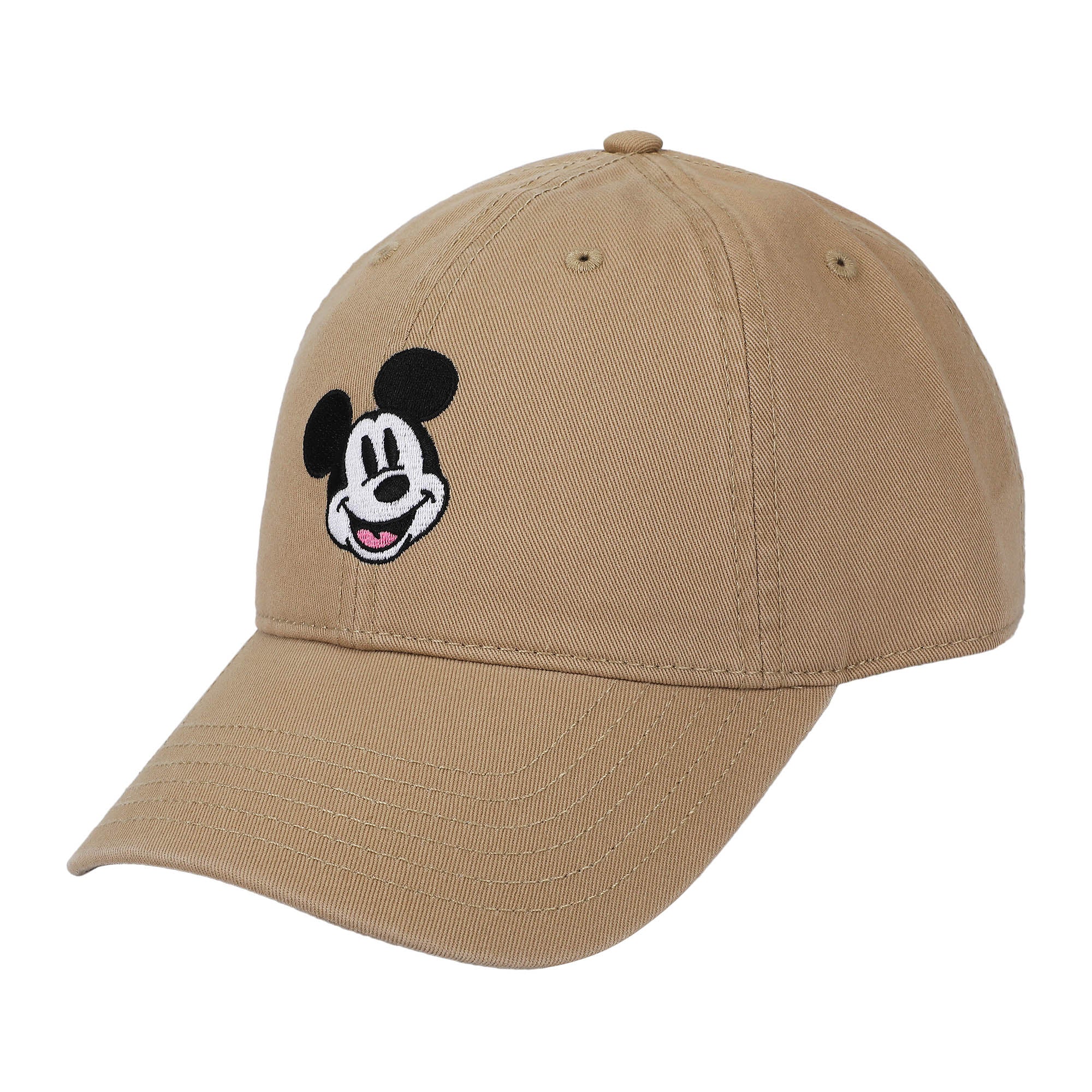 Mickey Mouse Classic Taupe Washed Cotton Twill Dad Cap