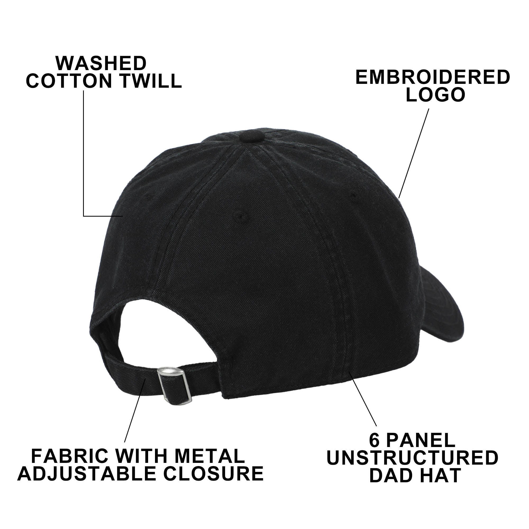 Toy Story Cowgirl Jessie Black Washed Cotton Twill Dad Cap