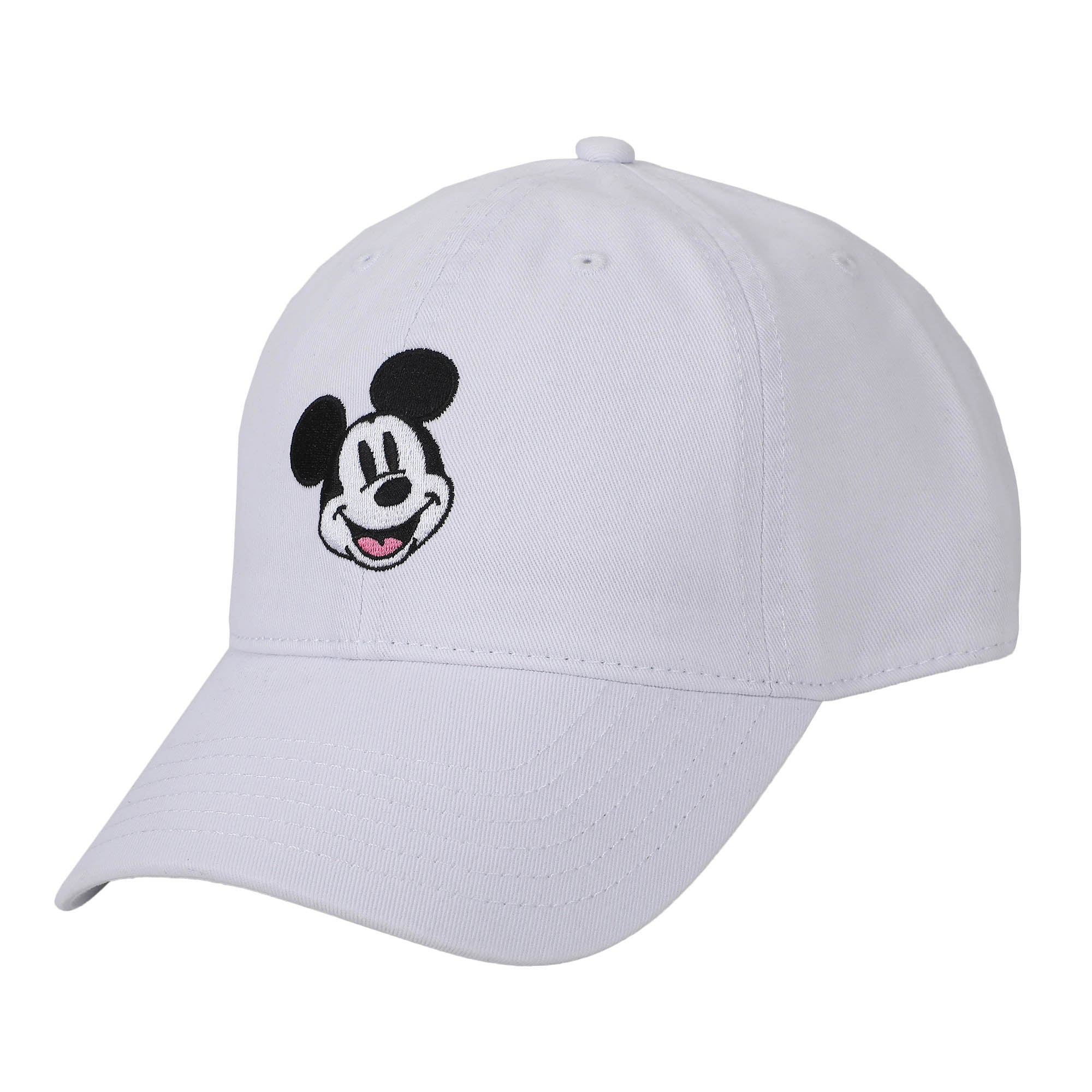 Mickey Mouse Classic White Washed Cotton Twill Dad Cap